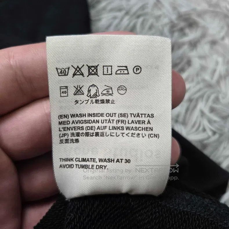 Acne Studios Acne Studios Classic Embroidered Smile Black Washed Sweats Size XXS / US 00 / IT 34 - 7 Thumbnail