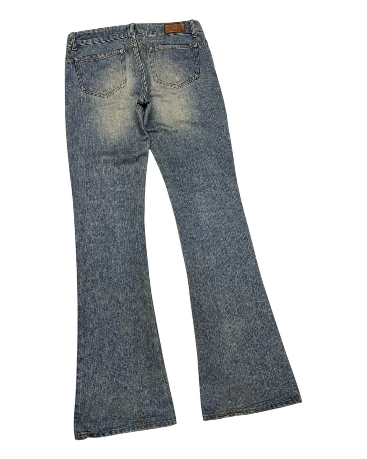 If Six Was Nine Flare Jeans Vintage Japanese Tommy Girl Distressed Bootcut Size 29" - 4 Thumbnail