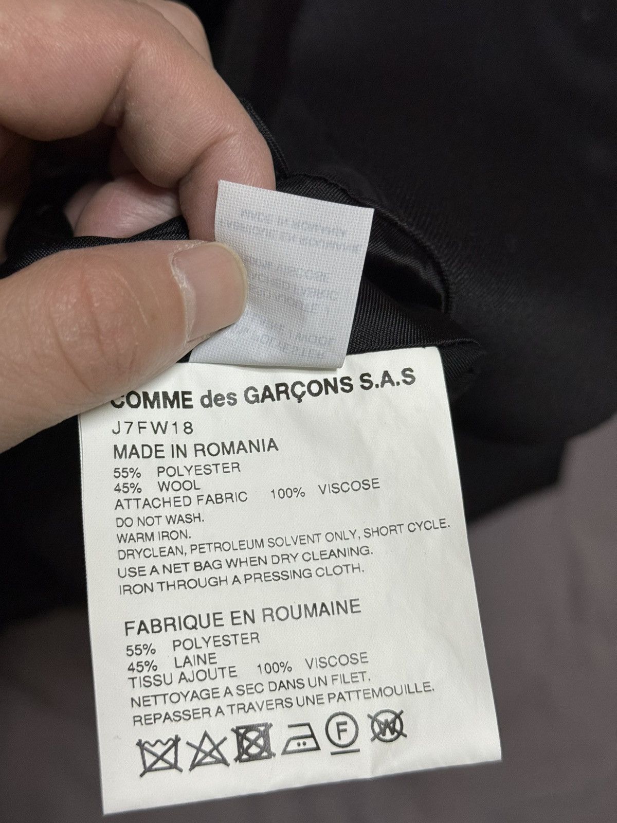 Comme des Garcons × Supreme Supreme cdg comme des garcons shirt wool overcoat black Size US L / EU 52-54 / 3 - 8 Thumbnail
