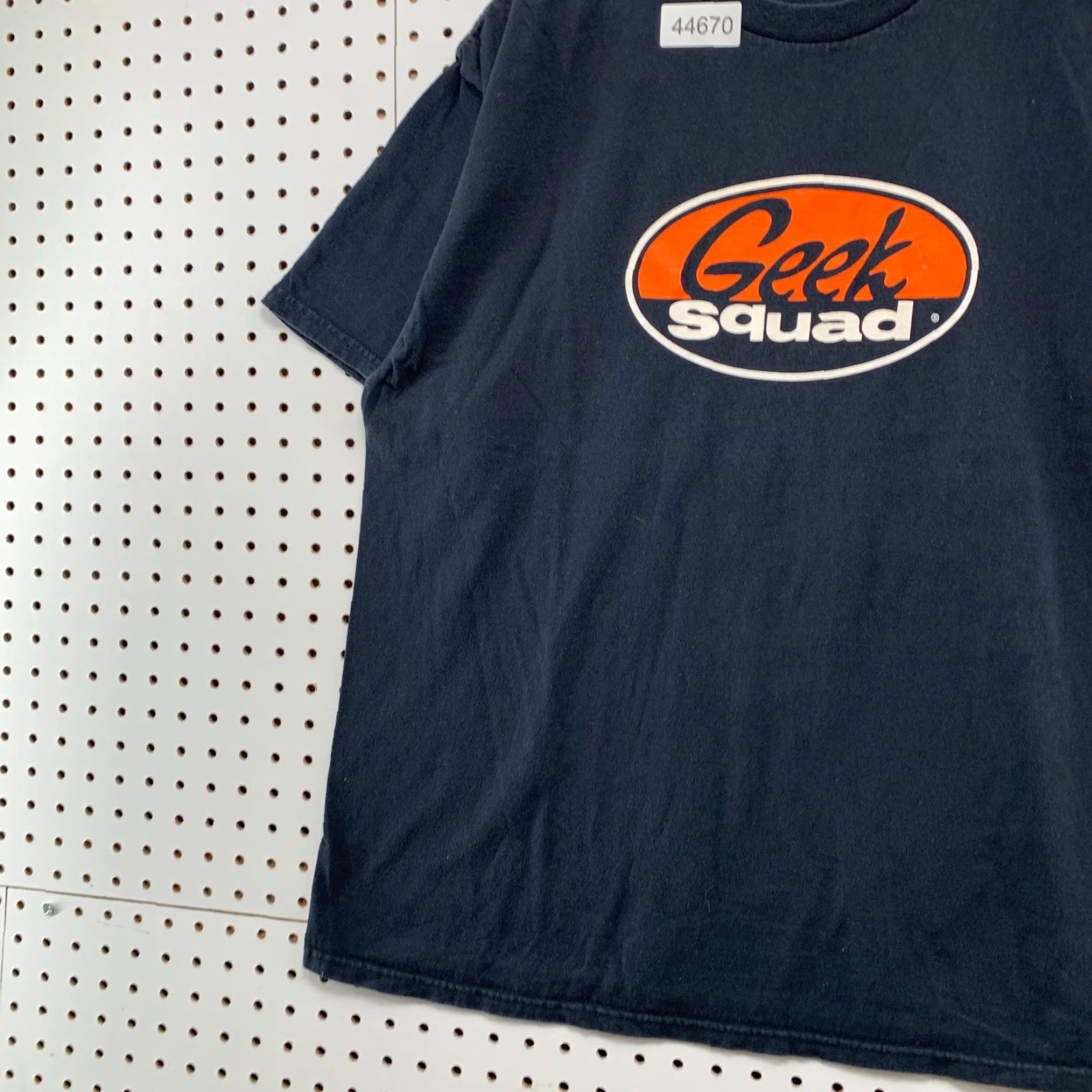 Fruit Of The Loom VINTAGE Geek Squad Shirt Mens XL Black Cyber Punk Best Buy Short Sleeve Employee Mall Size US XL / EU 56 / 4 - 3 Thumbnail