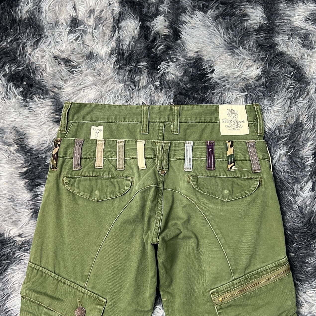 Japanese Brand Dominate Handcrafted Jeans Double Waist Cargo Pants Size US 32 / EU 48 - 4 Thumbnail
