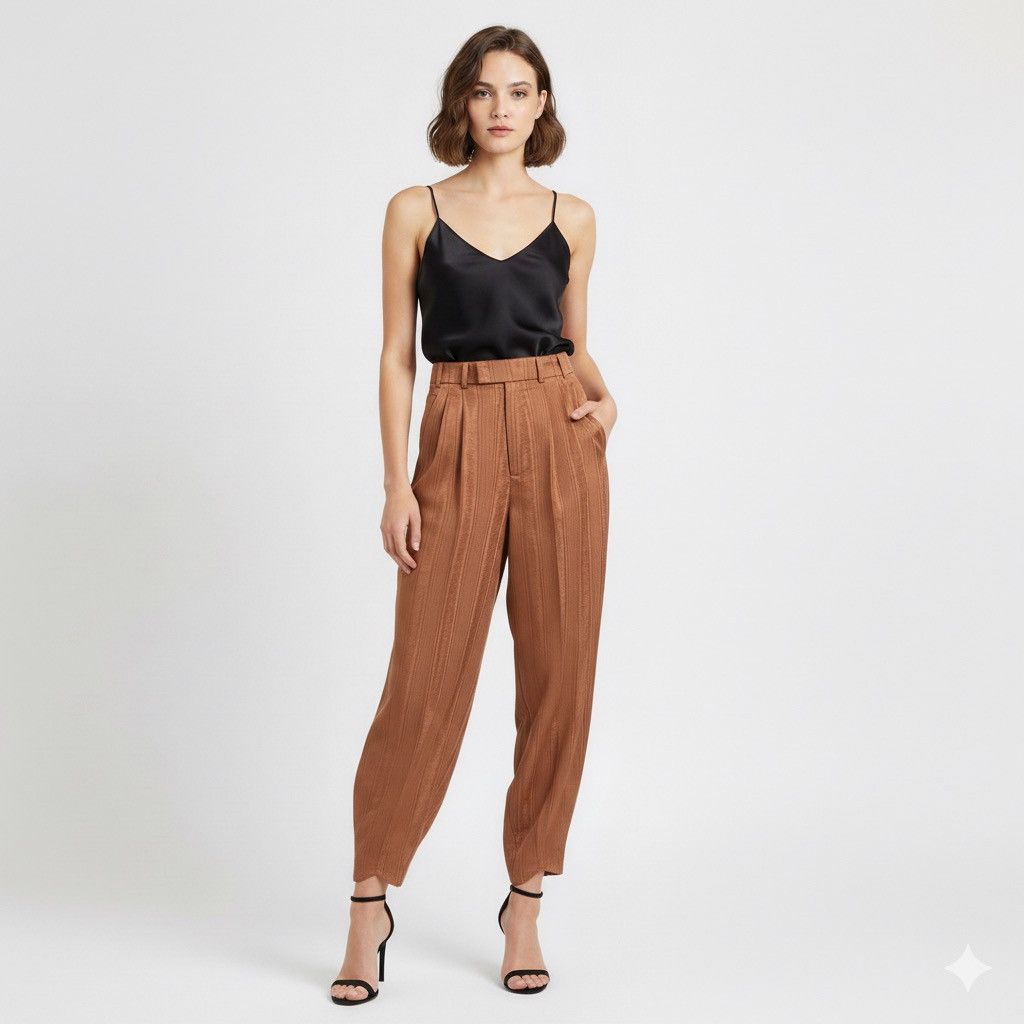 Gucci Gucci Taffeta Pleated Barrel Leg Pants - 36/25" Waist 🇮🇹 Size 25" / US 0 / IT 36 - 14 Thumbnail