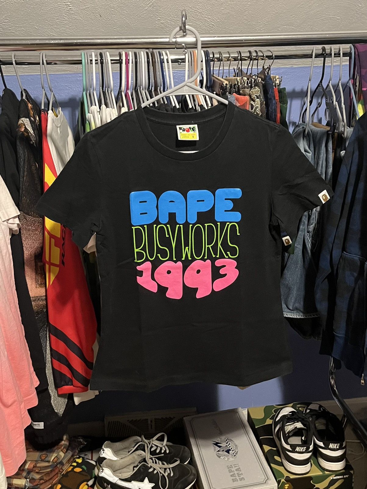 Bape Busy Works Tee Size S / US 4 / IT 40 - 1 Thumbnail
