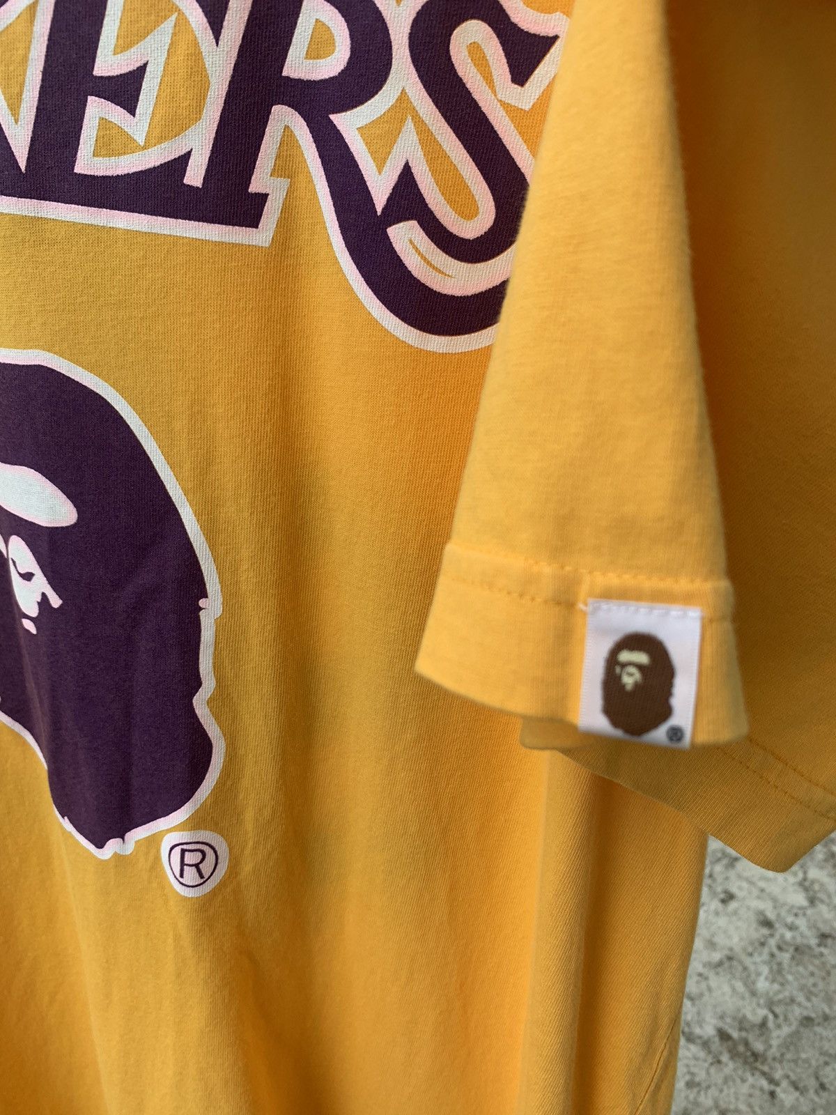 Bape × Mitchell & Ness Bape x Mitchell & Ness Lakers Tee FW18 Size US M / EU 48-50 / 2 - 12 Thumbnail