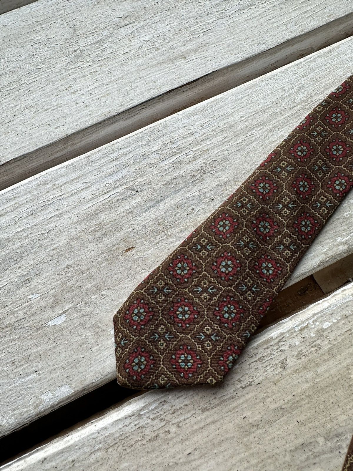 Designer × Yves Saint Laurent GRAIL🚨 Yves Saint Laurent YSL tie 80s vintage old money Size ONE SIZE - 6 Thumbnail