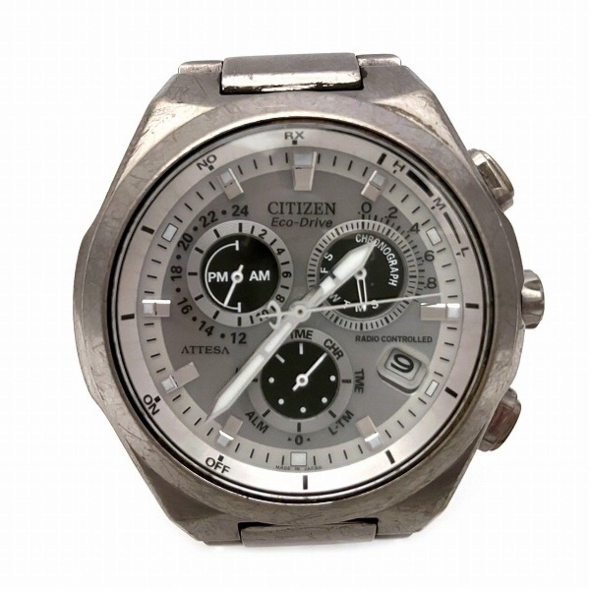 image of Citizen Attesa Eco-Drive E610-T008585 Radio Solar Watch Men's in Silver