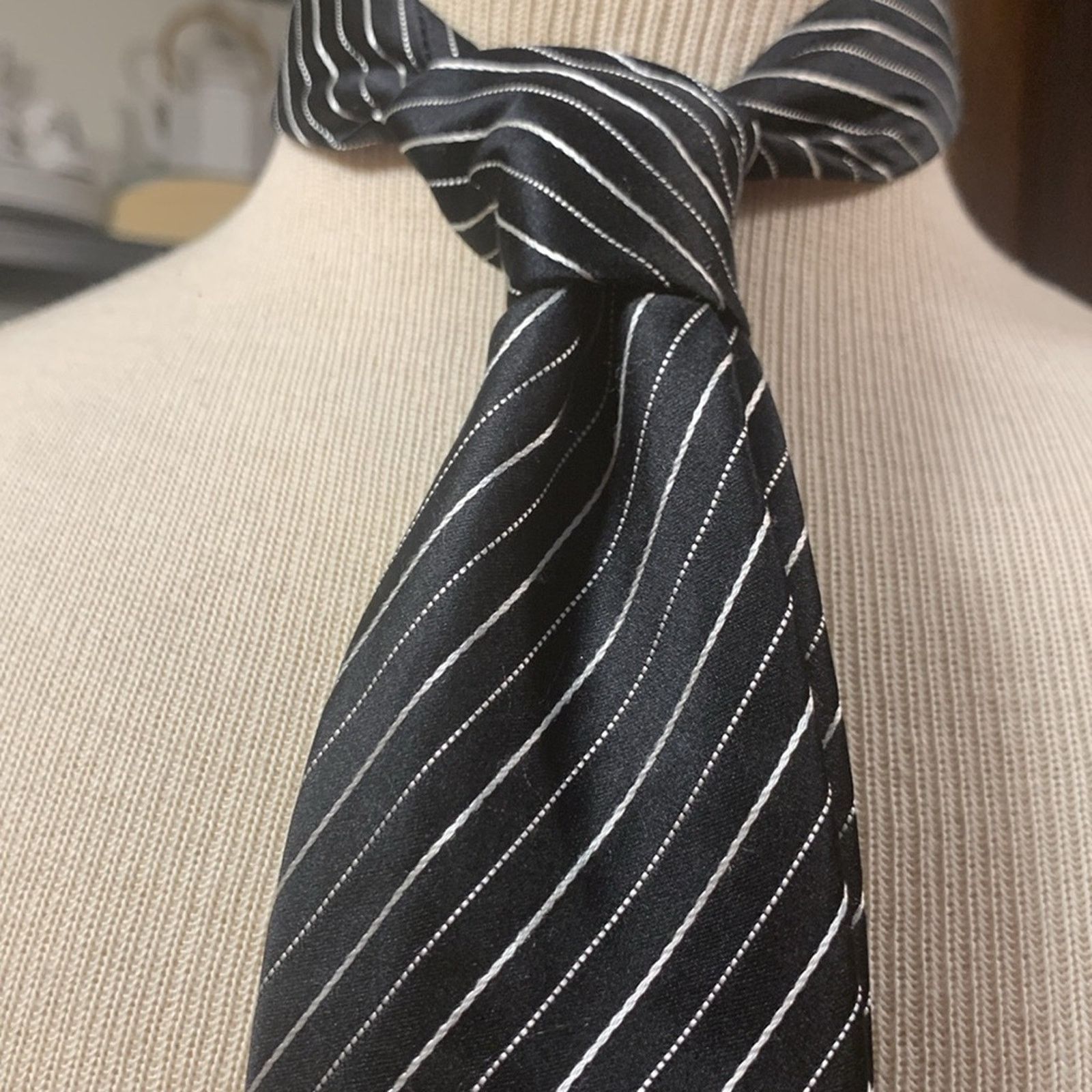 Donald Trump Donald J Trump signature collection pinstripe silk necktie Size ONE SIZE - 2 Thumbnail