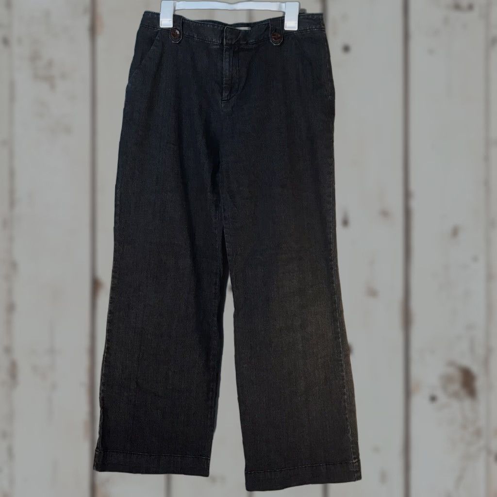 Merona Merona Wide Leg Jeans Womens Size 8 Dark Wash Blue Denim Size 30" / US 8 / IT 44 - 1 Thumbnail