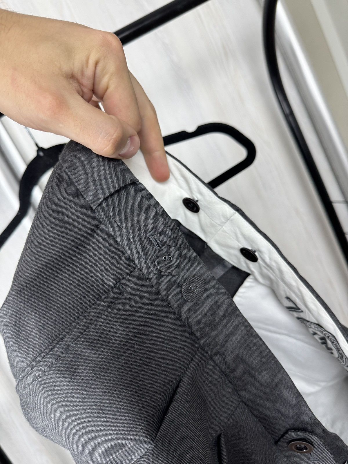 Diesel Diesel Institute of Massconsumer Wool blend grey 2 pcs suit Size 42R - 17 Thumbnail