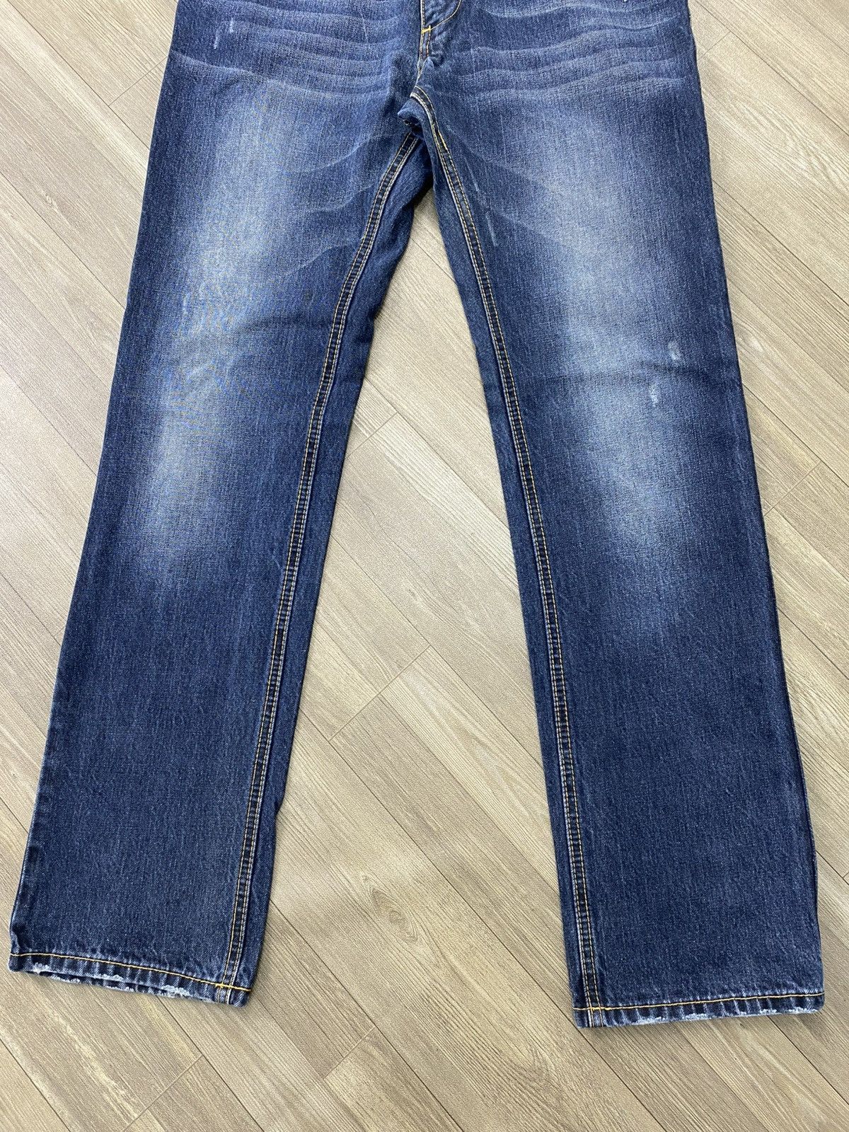 Dolce & Gabbana 2000s Dolce Gabbana Distressed Faded Straight Jeans Luxury Size US 34 / EU 50 - 6 Thumbnail