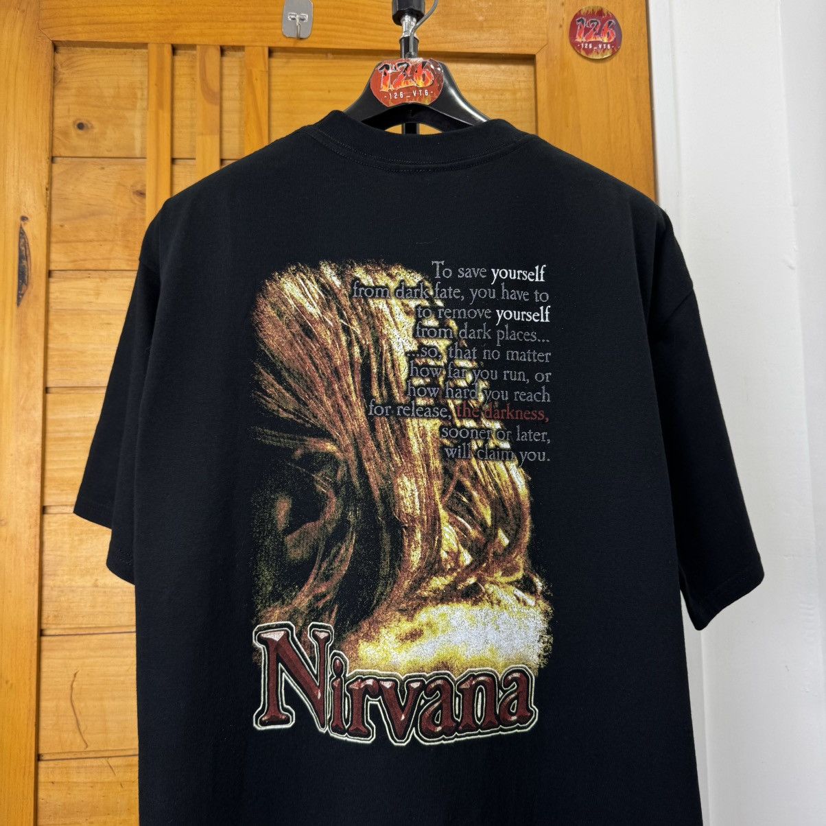 Nirvana Kurt Cobain Vintage Shirt 90’ Size US XL / EU 56 / 4 - 4 Thumbnail