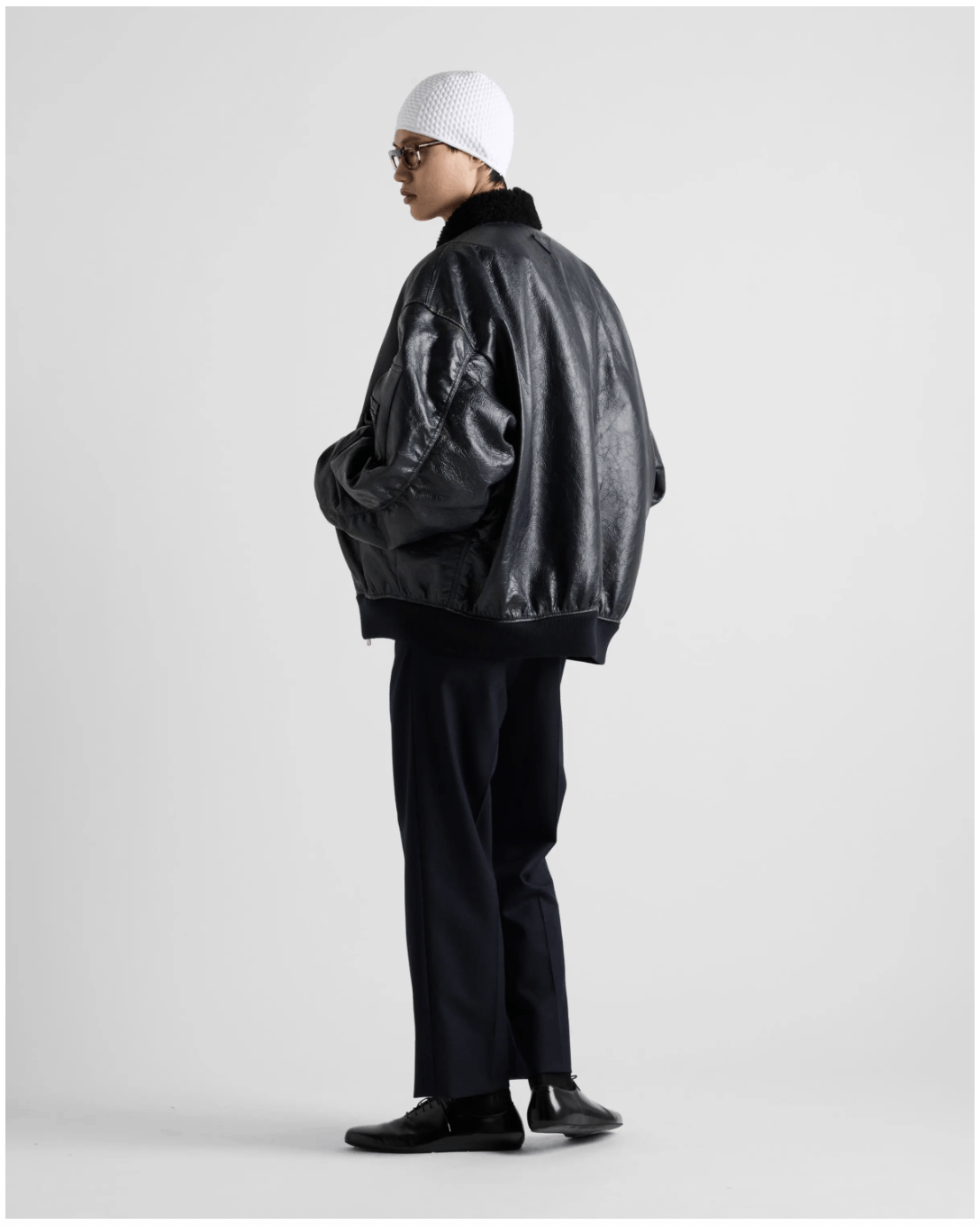 Prada Prada Mens Agnello Leather Bomber Jacket RRP £13.5k S/L Size US L / EU 52-54 / 3 - 4 Thumbnail