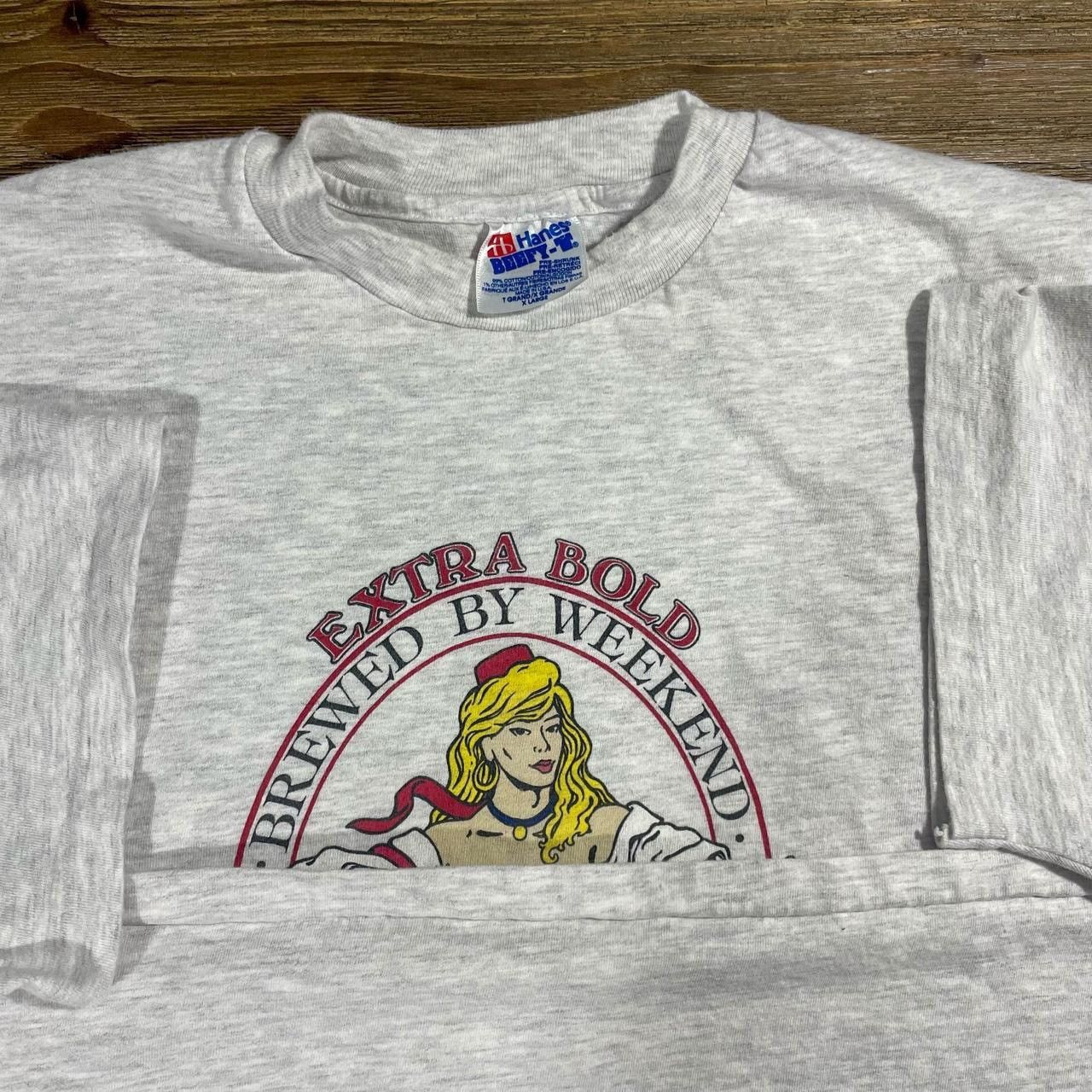 Hanes × Vintage Vintage 90’s Hooters Extra Bold Beer T-Shirt Size US XL / EU 56 / 4 - 5 Thumbnail