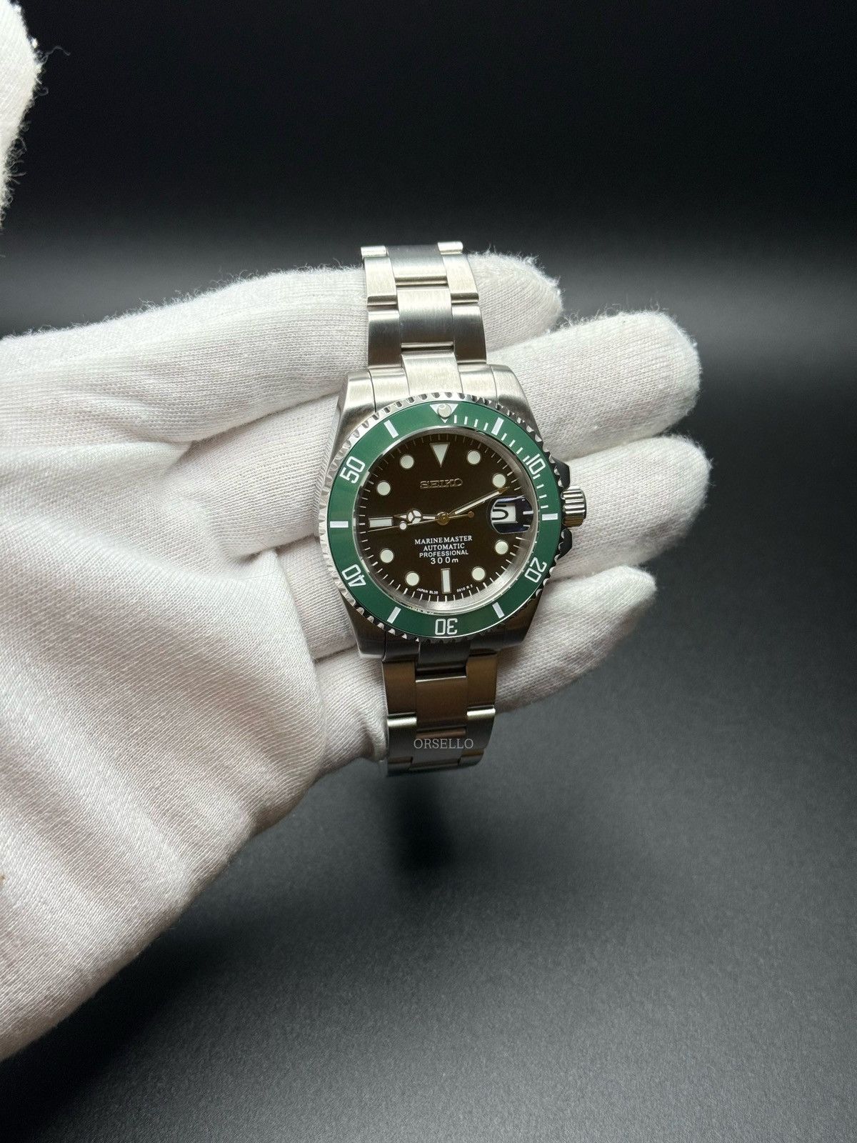 Seiko Seiko mod watch submariner starbucks 40mm Size ONE SIZE - 1 Thumbnail