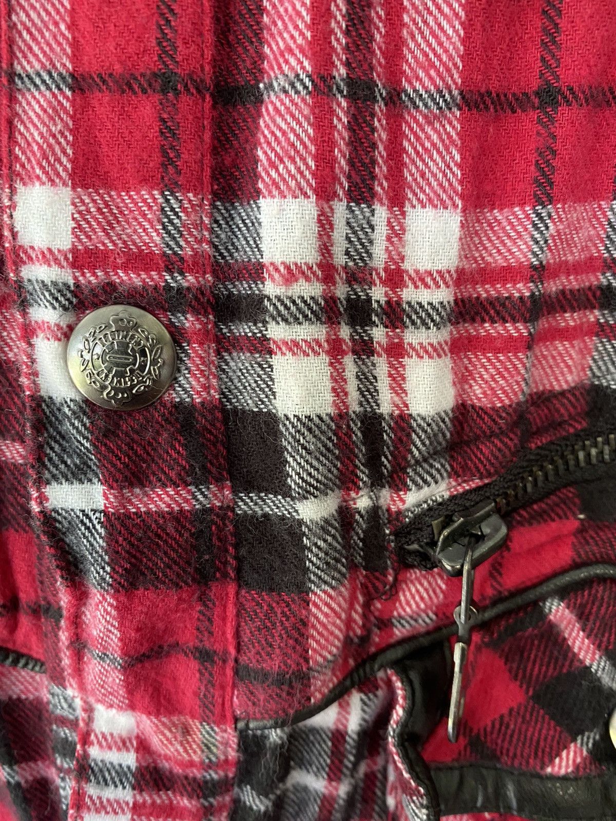 In The Attic × Japanese Brand × PPFM Iconic Red checked punk zipper Size US S / EU 44-46 / 1 - 9 Thumbnail