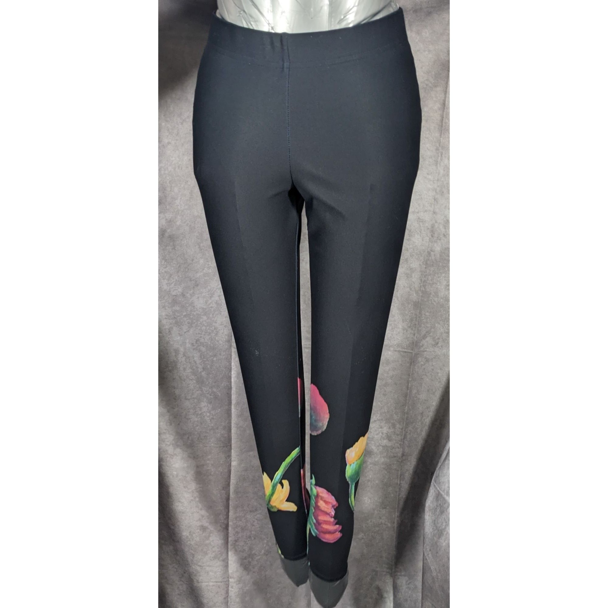 Other Debbie Dannheisser Flower Series Fine Art High Waist Legging Size 26" / US 2 / IT 38 - 9 Thumbnail