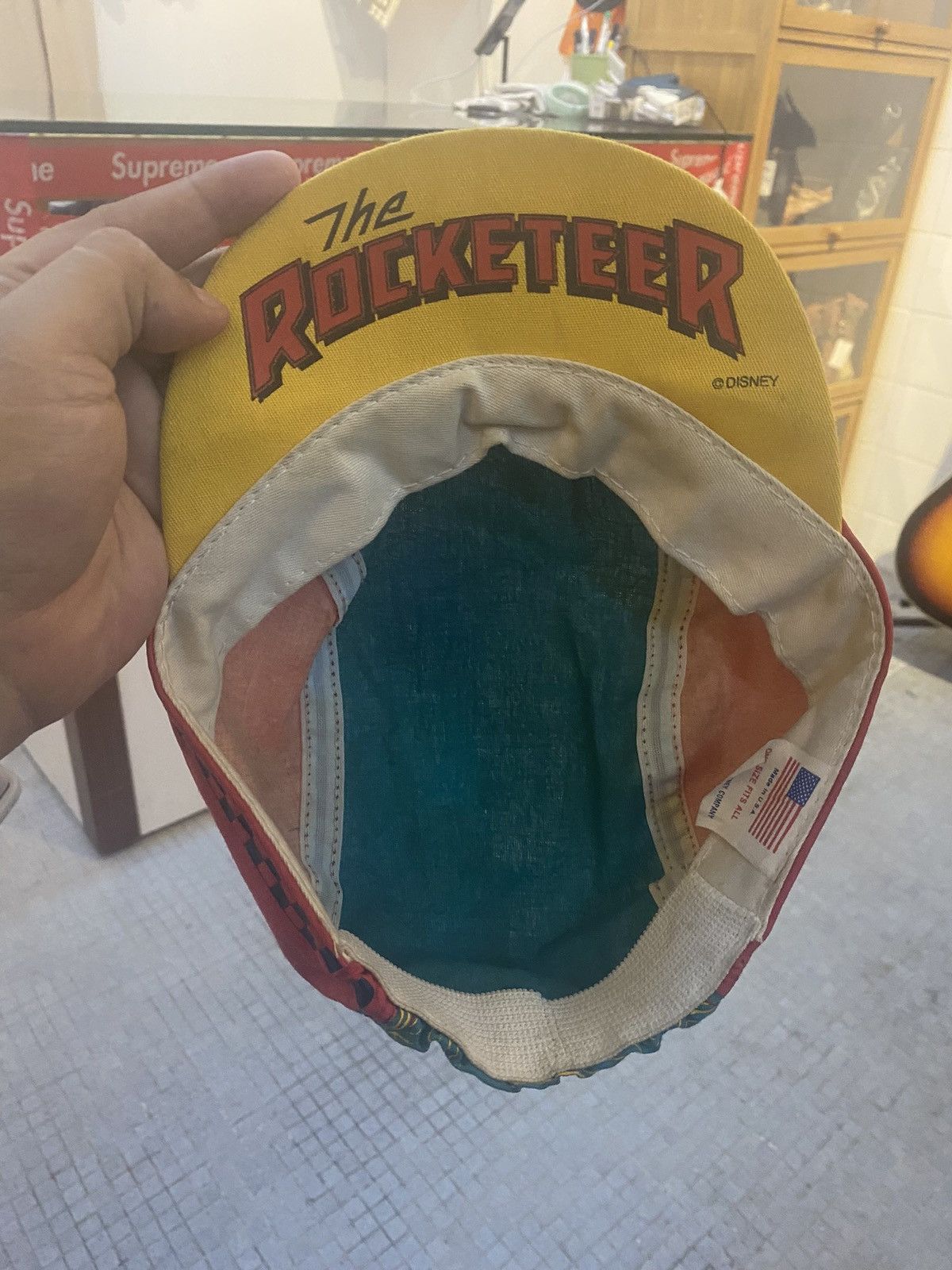 Disney × Vintage Vtg 80s The Rocketeer Walt Disney Picture Painters Hat Cap Size ONE SIZE - 6 Thumbnail