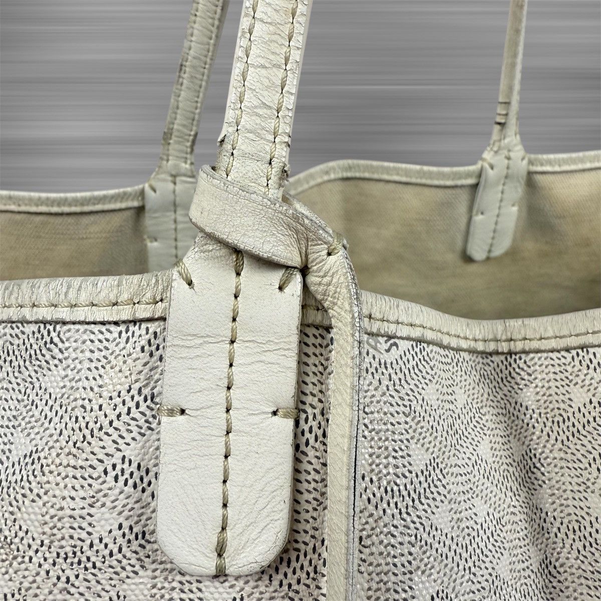 Goyard Goyard St. Louis PM Tote Bag Coated Canvas Leather White Size ONE SIZE - 4 Thumbnail