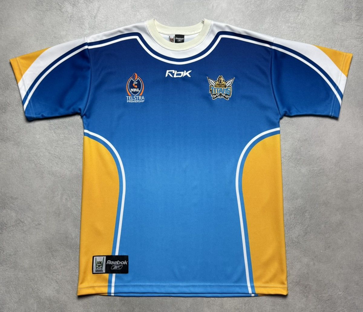 Reebok Gold Coast Titans NRL Rugby Shirt Jersey Reebok Size US XL / EU 56 / 4 - 1 Thumbnail