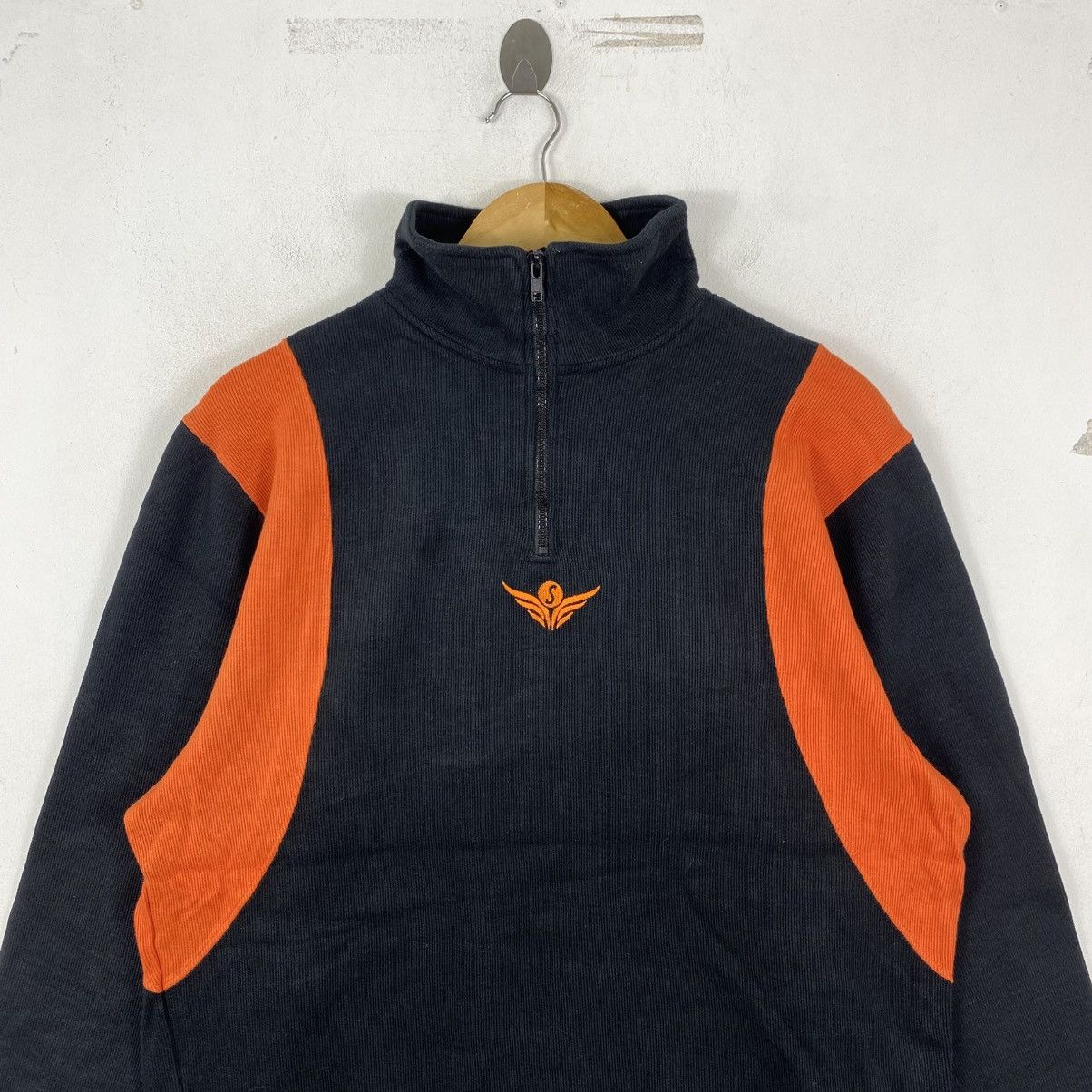 Vintage Vintage J.League Flags Town 1/4 Zip Sweatshirt Large Orange Size US L / EU 52-54 / 3 - 3 Thumbnail