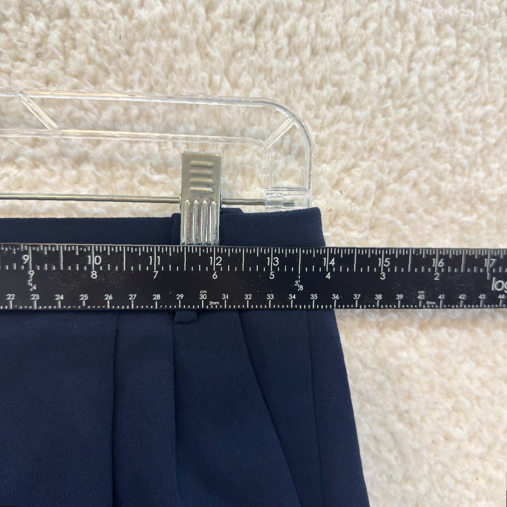 J.Crew VINTAGE J. CREW Dress Shorts 0 24 Navy Blue Pleated Preppy Chino Size 25" / US 0 / IT 36 - 4 Thumbnail