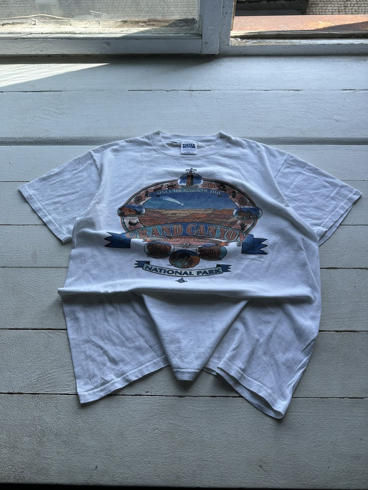Vintage 🚨90s Grand Canyon Arizona big logo tshirt 1990s vintage Size US L / EU 52-54 / 3 - 1 Thumbnail