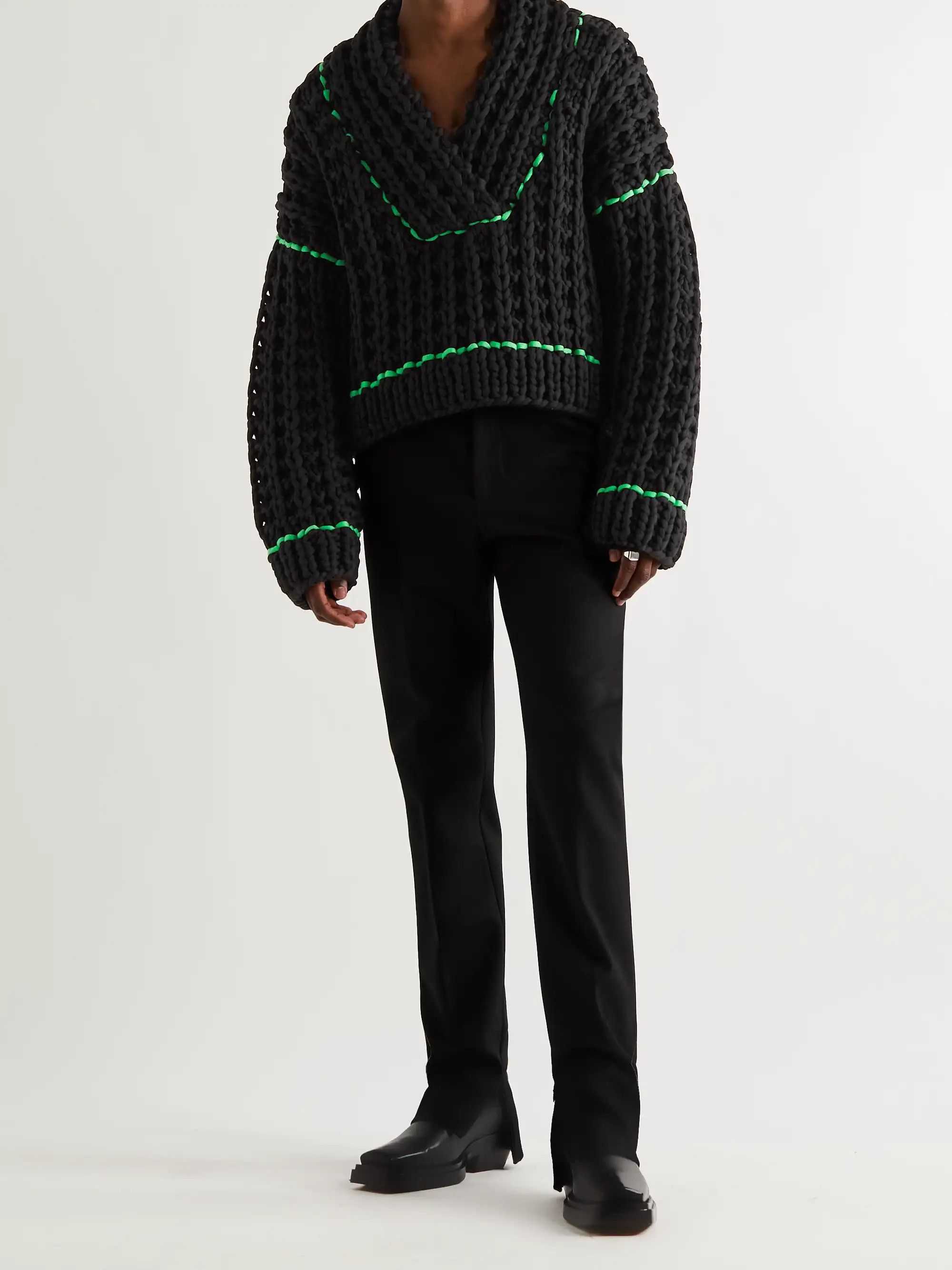 Bottega Veneta SS21 Waffle-Knit Sweater Size US L / EU 52-54 / 3 - 9 Thumbnail