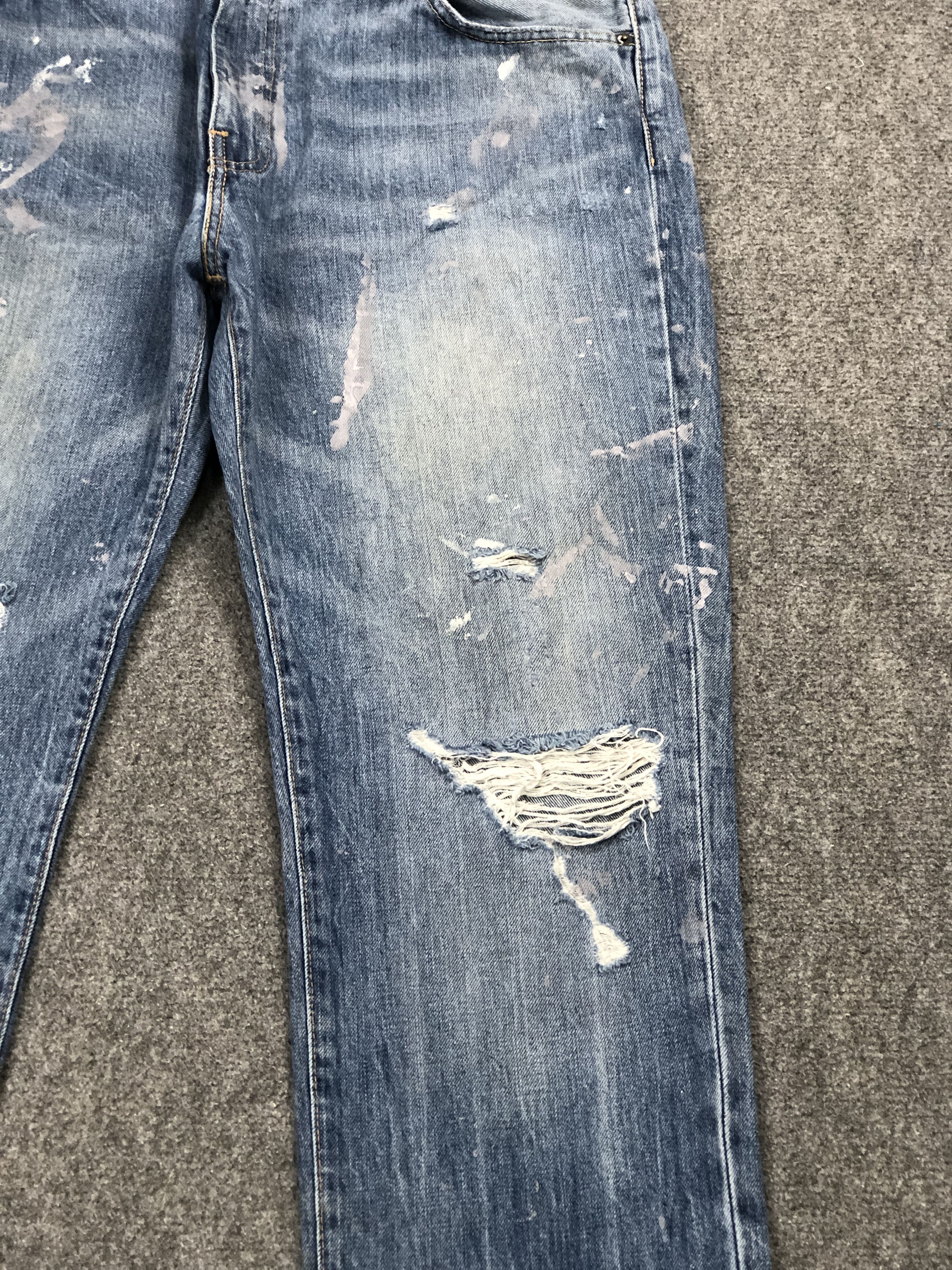 Levi's Distressed Paint Splash Vintage Levis 511 Jeans DP2252 Size US 39 - 8 Thumbnail