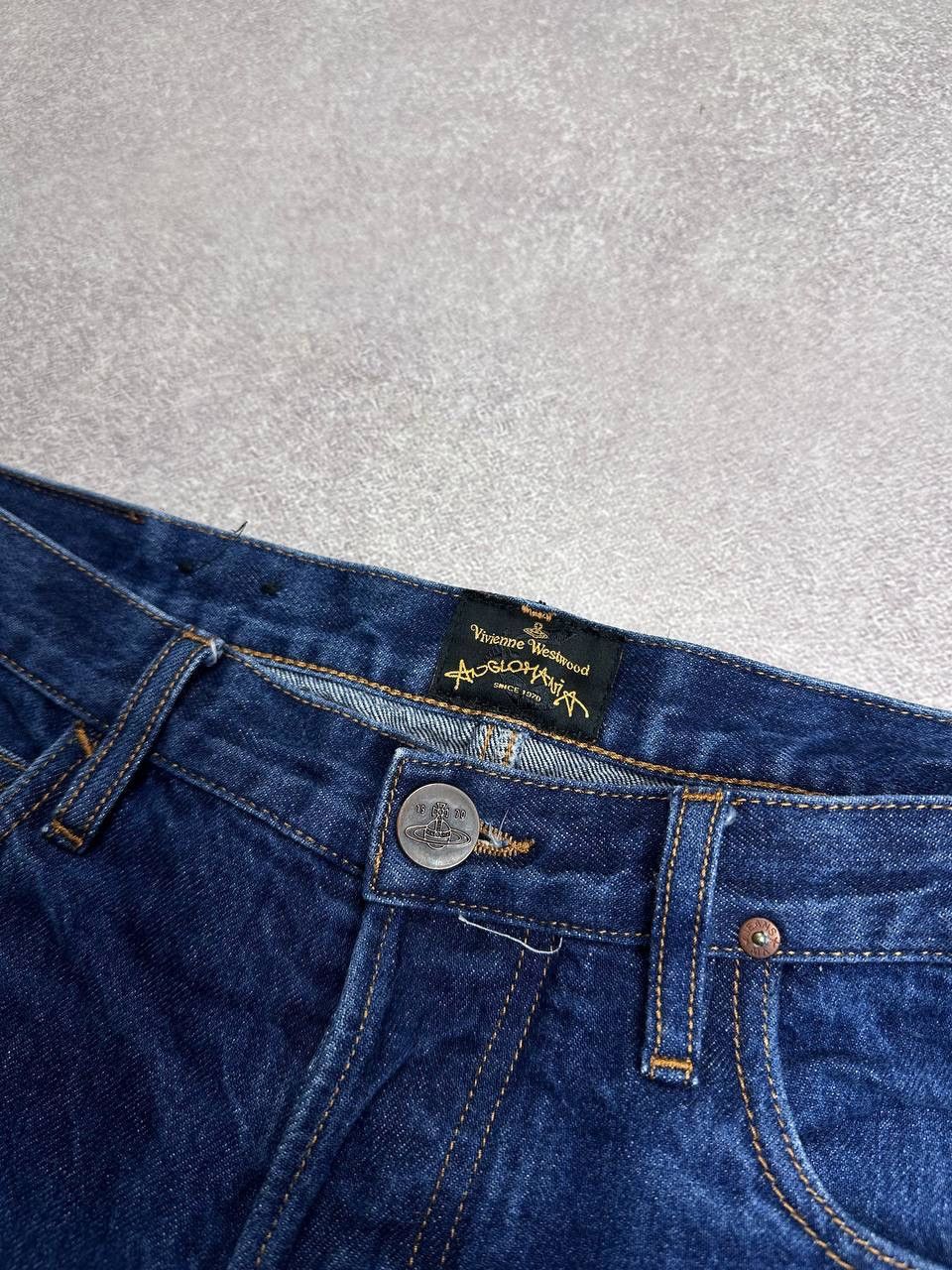 Vivienne Westwood Vintage Vivienne Westwood Baggy Orb Saturn Logo Flared Jeans Size US 32 / EU 48 - 6 Thumbnail