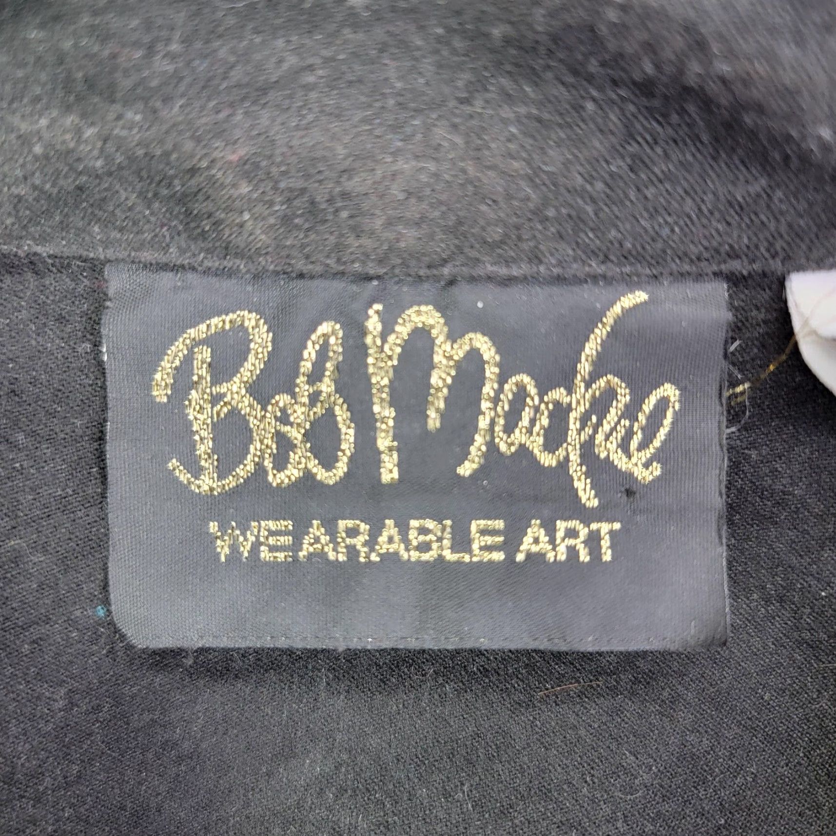 Bob Mackie Bob Mackie Wearable Art Blouse Womens Large Black Tunic Embroidered Paisley Shirt Size L / US 10 / IT 46 - 2 Thumbnail