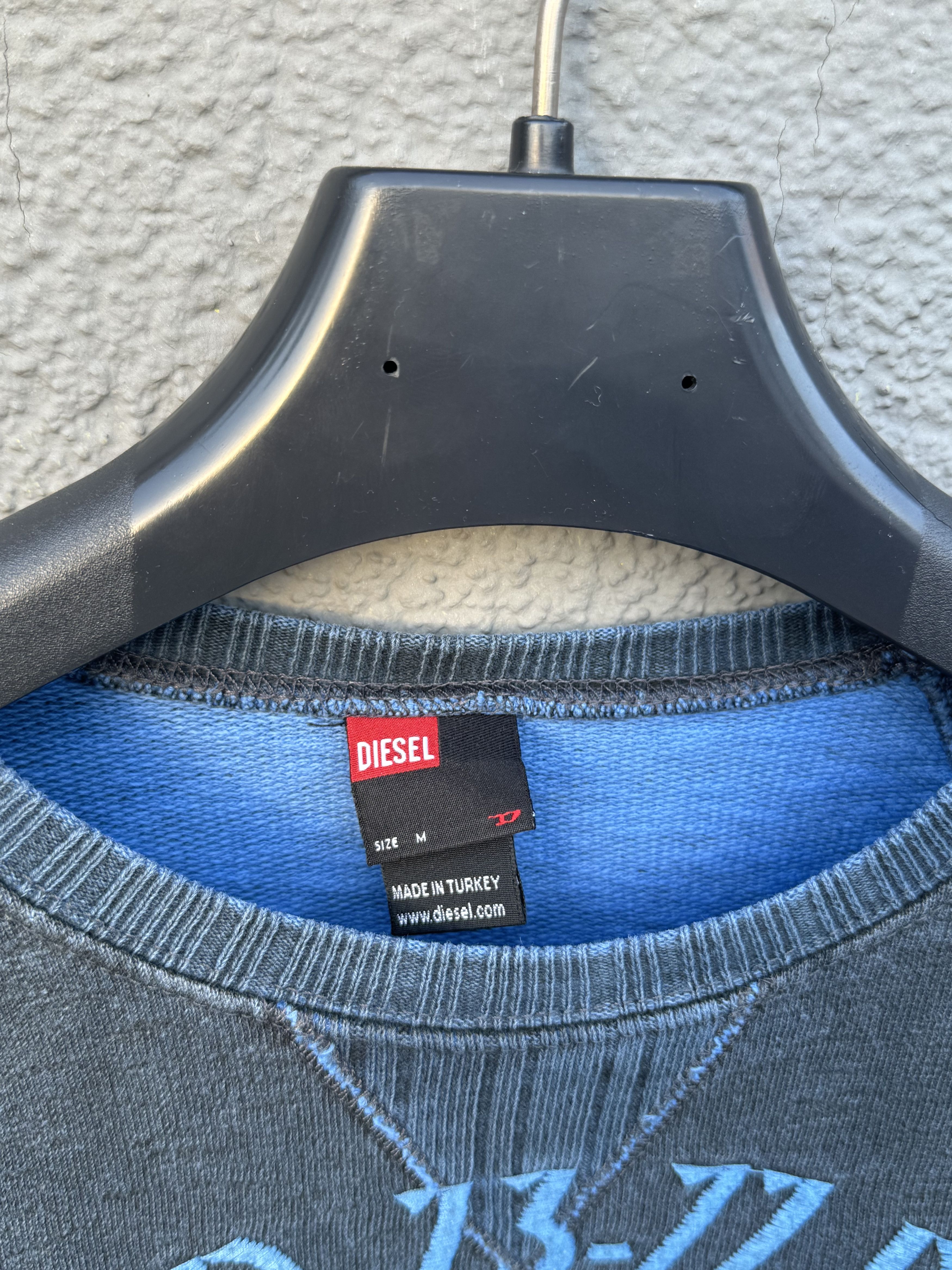 Diesel Vintage Sweatshirt Diesel Grey Blue Size M Size US M / EU 48-50 / 2 - 4 Thumbnail