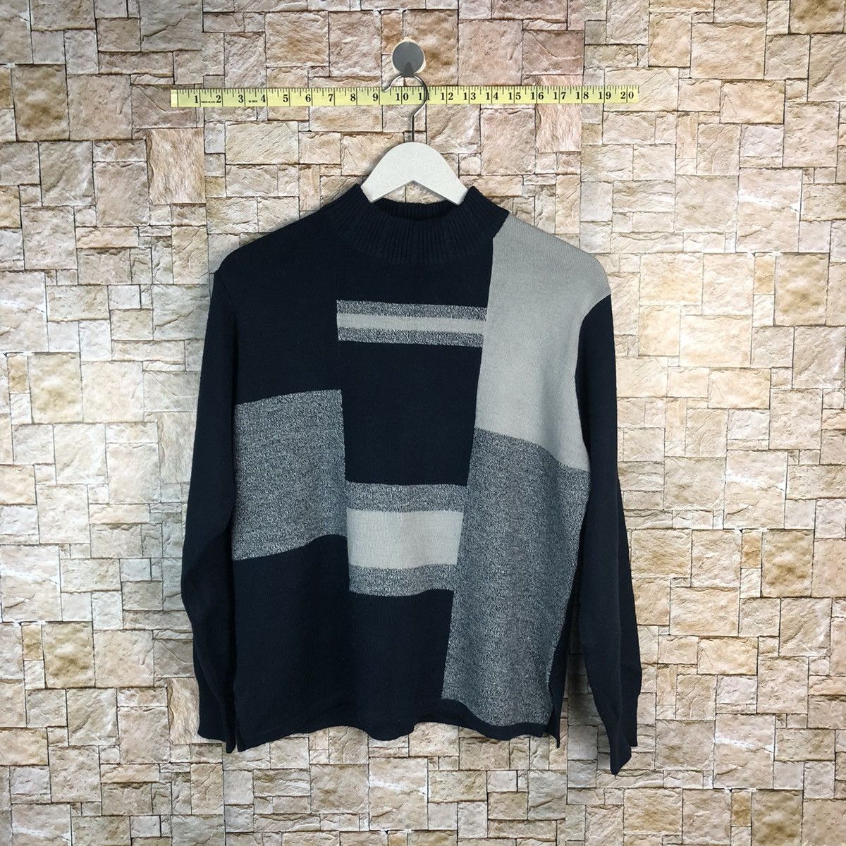 Homespun Knitwear × Japanese Brand Eagle star vintage art Black Blue Knitwear sweatshirt #A948 Size US M / EU 48-50 / 2 - 1 Thumbnail