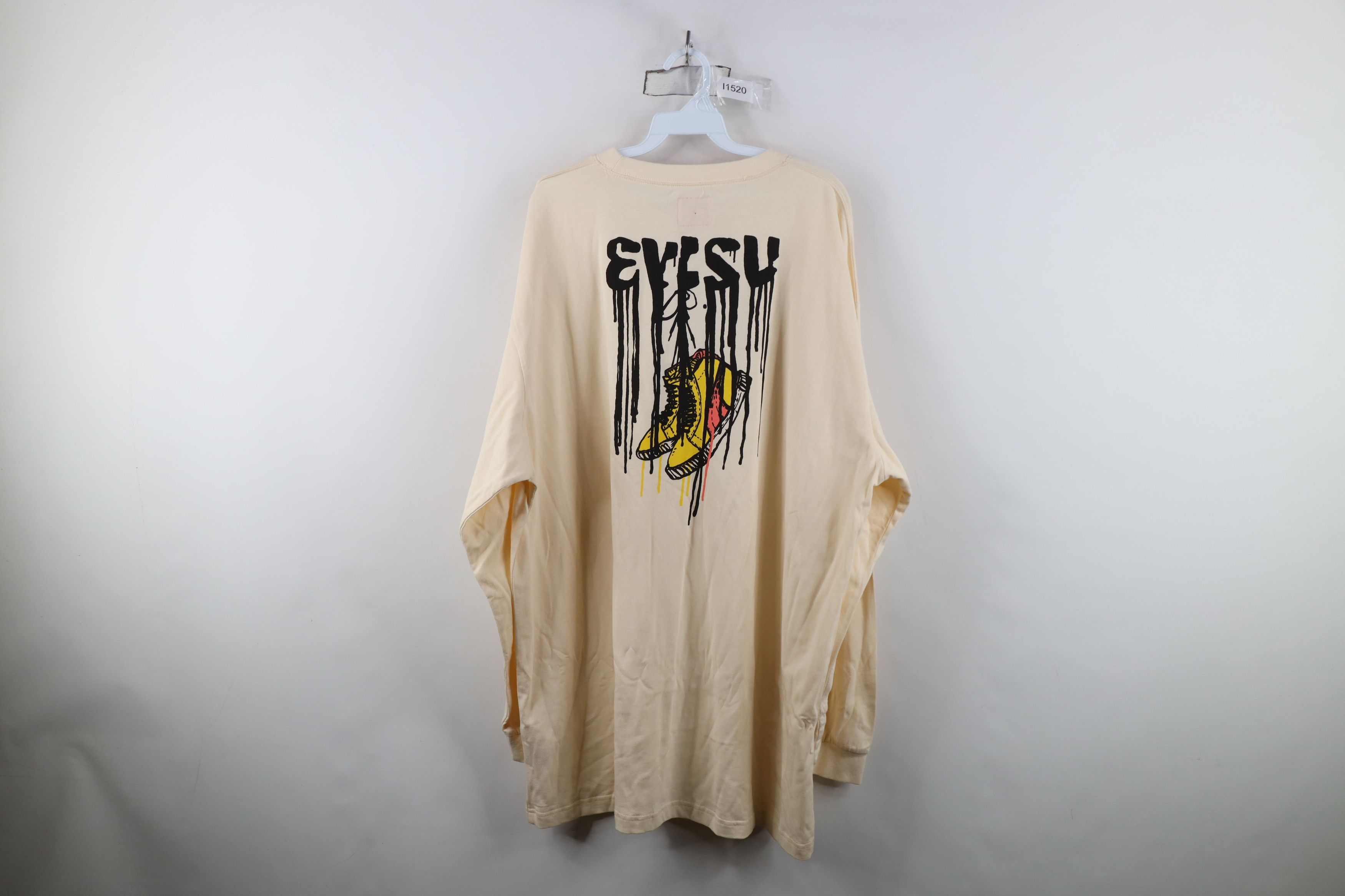 Evisu Deadstock Vintage 90s Evisu Jeans Shoes Long Sleeve T-Shirt Size US XXL / EU 58 / 5 - 1 Thumbnail