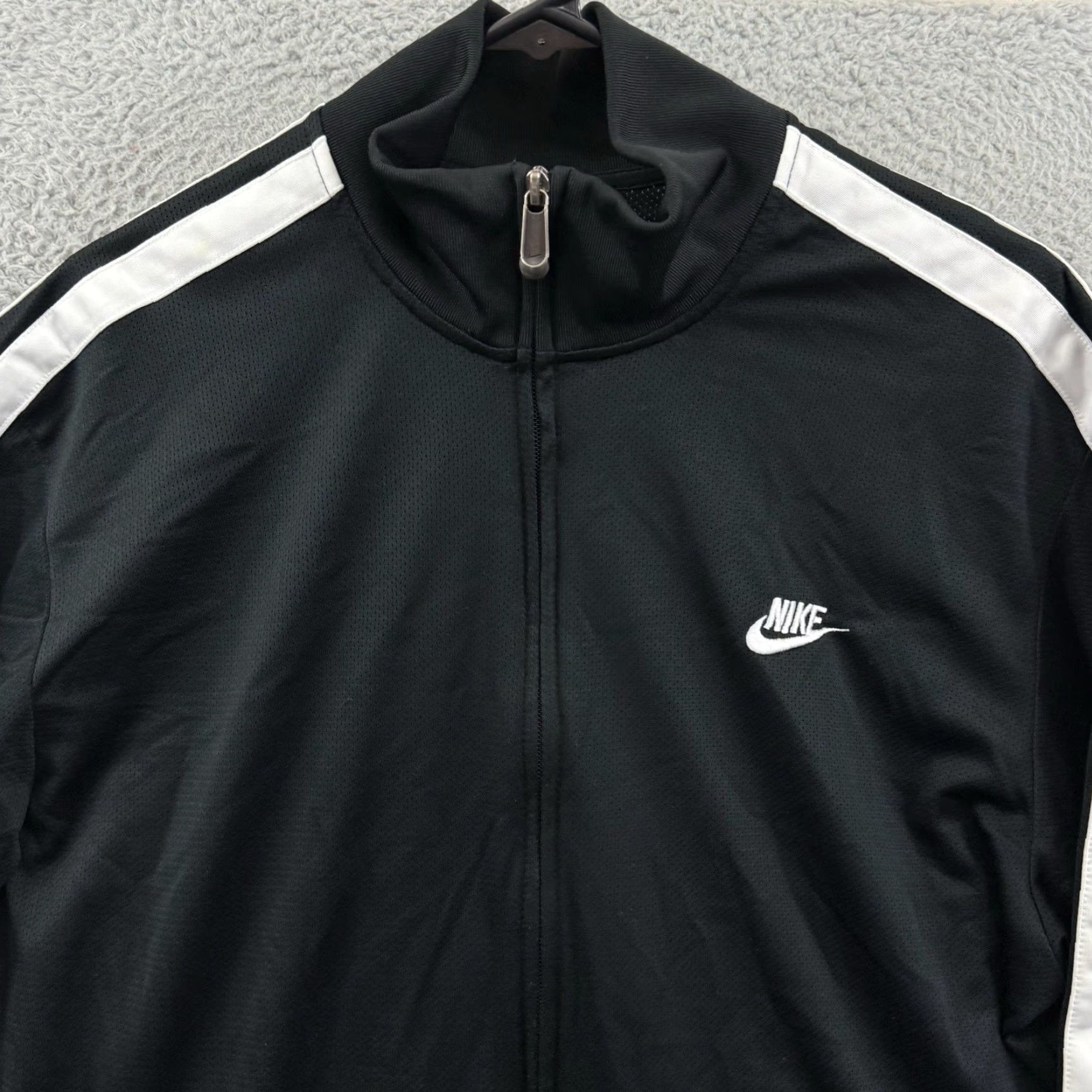 Nike VINTAGE Nike Jacket Men’s XL Black Full Zip Long Sleeve Warm Up Outdoor Sport Outdoor Size US XL / EU 56 / 4 - 3 Thumbnail