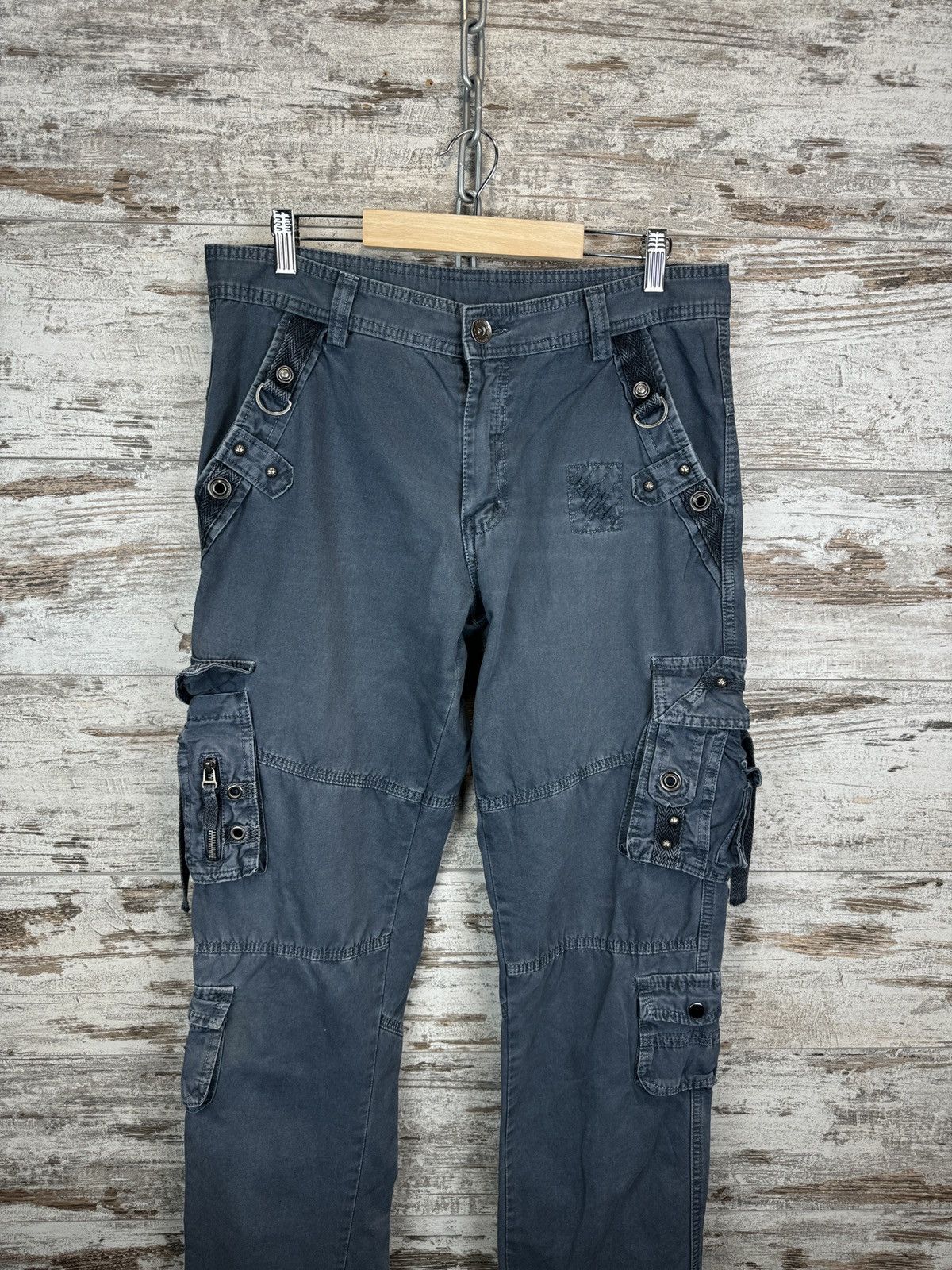 Japanese Brand × Vintage Mens Vintage opium cargo pants Japanese style y2k Size US 34 / EU 50 - 2 Thumbnail