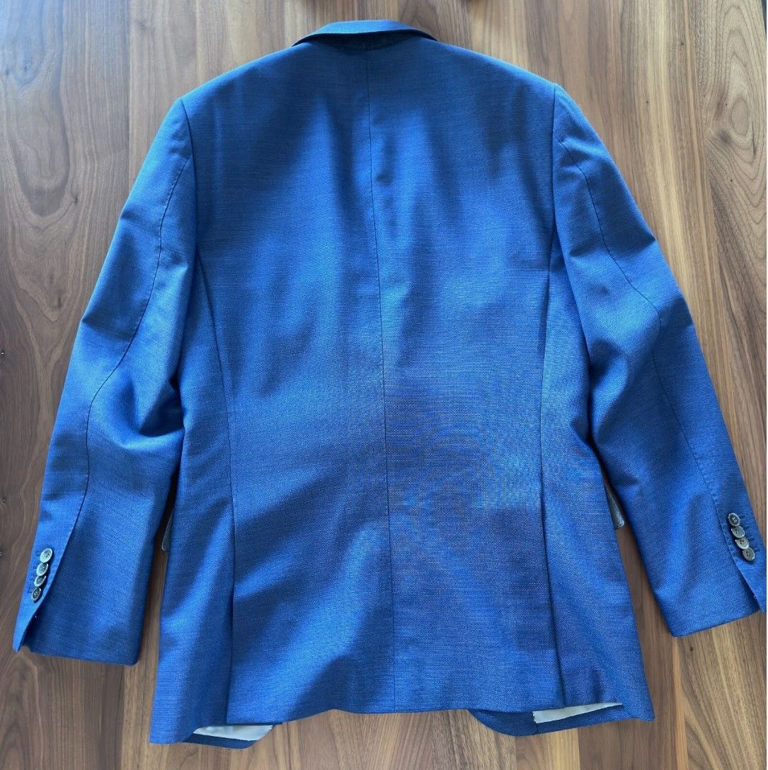 Suitsupply Suitsupply Lazio S110 VBC Blue Wool 3-Piece Suit Size 34R - 4 Thumbnail