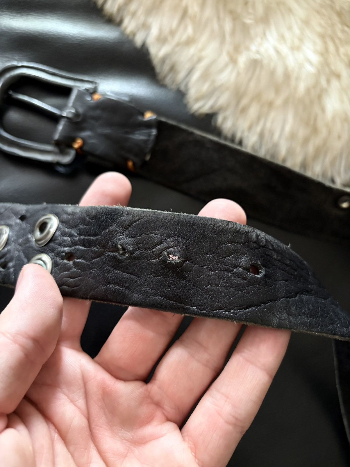 Hugo Boss VINTAGE HUGO BOSS Y2K JAPANESE BELT ALT GOTHPUNK RAVE Size ONE SIZE - 5 Thumbnail