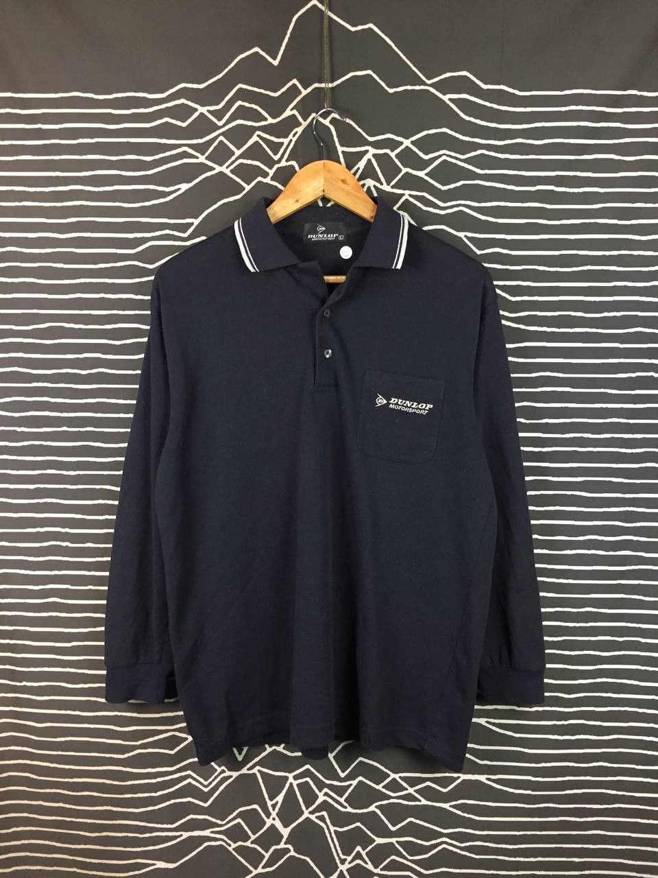 Dunlop Vtg Dunlop Motorsport Embroidered Logo Longsleeve Polo Shirt Size US L / EU 52-54 / 3 - 2 Thumbnail
