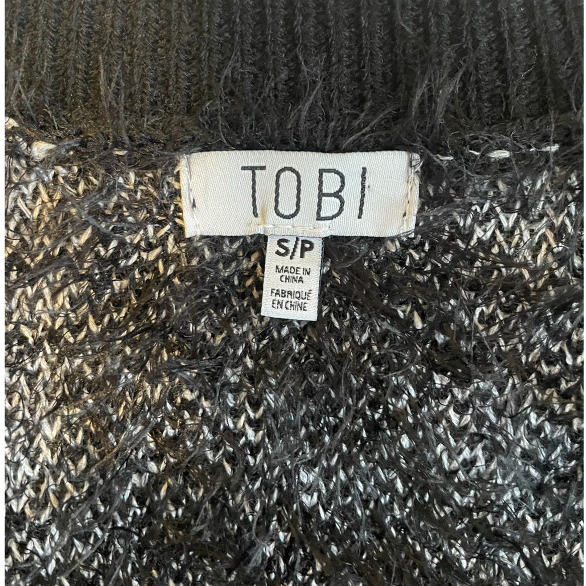 Other Tobi Cozy Mohair Open Front Plaid Winter Cardigan Small Size S / US 4 / IT 40 - 4 Thumbnail