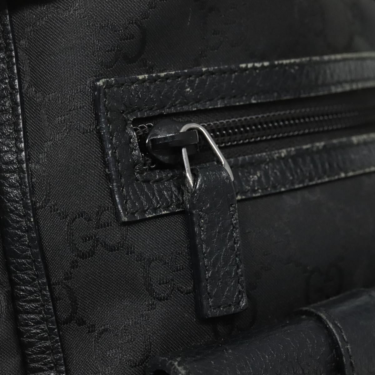 Gucci GUCCI GG Canvas Tote Bag Nylon Outlet Black Silver Size ONE SIZE - 14 Thumbnail