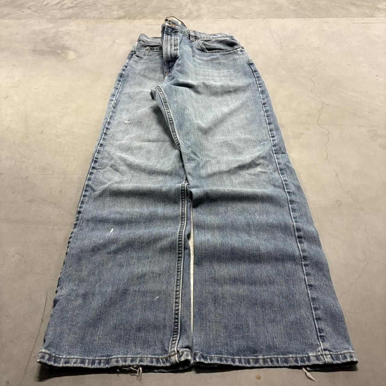 Vintage Crazy Vintage Y2K/2000s Baggy Wideleg Medium Blue Wash Skater Style Denim Jeans! Size US 36 / EU 52 - 3 Thumbnail