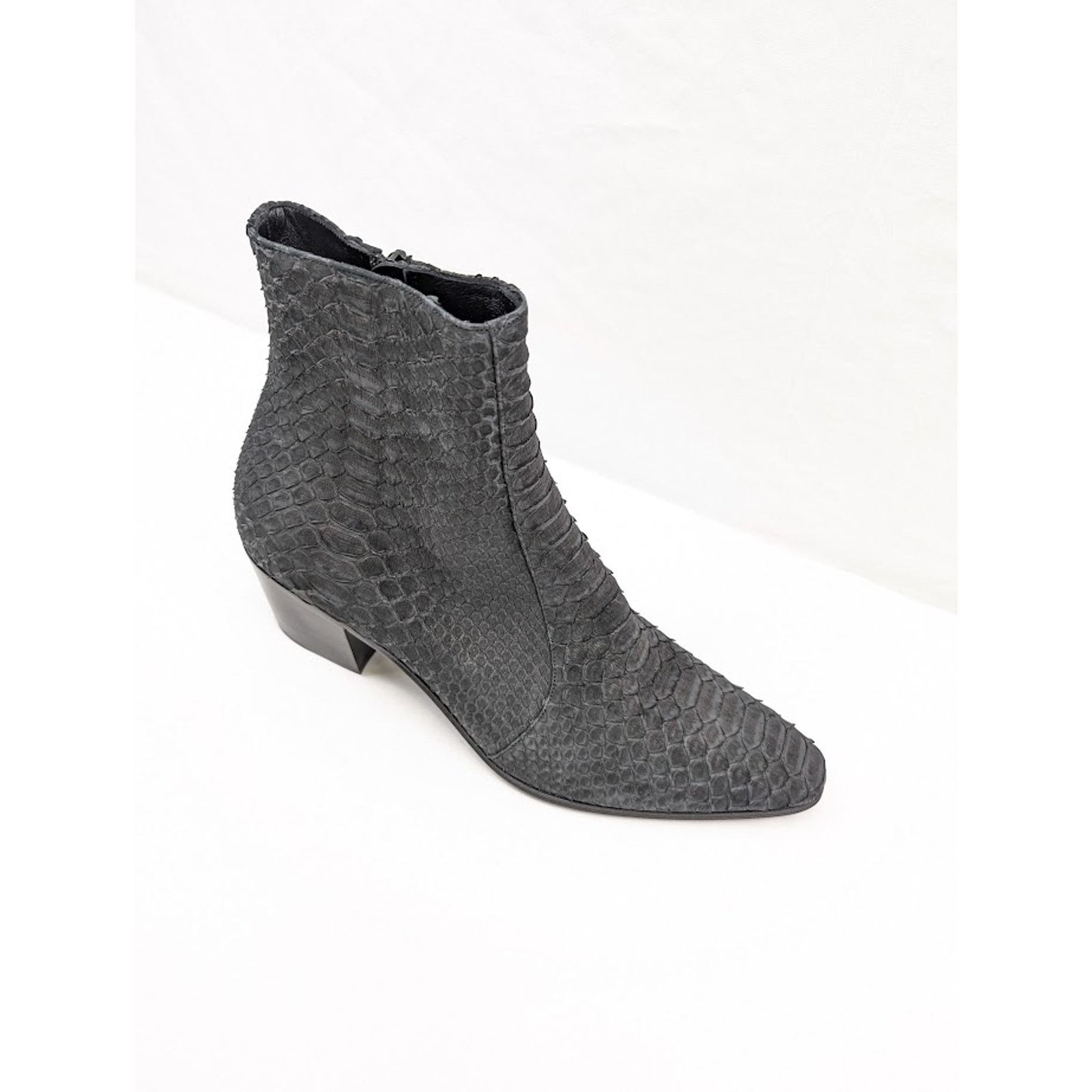 Saint Laurent Paris o1rshd1 Vassili 60 Pitone / Python Boots in Nero Size US 9 / EU 42 - 2 Thumbnail