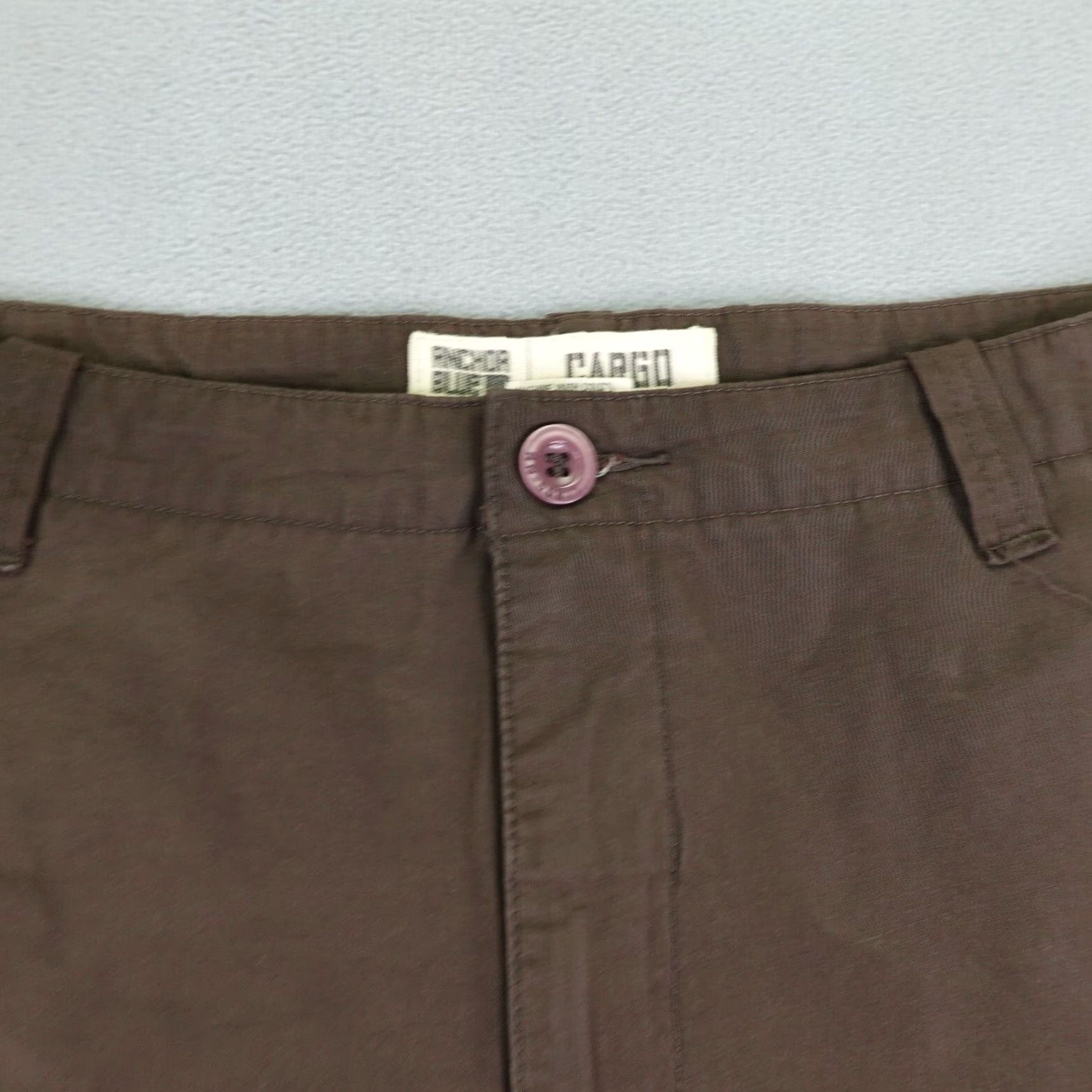 Anchor Blue VINTAGE Anchor Blue Cargo Shorts Mens 40 Brown Grunge 90s Casual Relaxed Fit Size US 39 - 2 Thumbnail