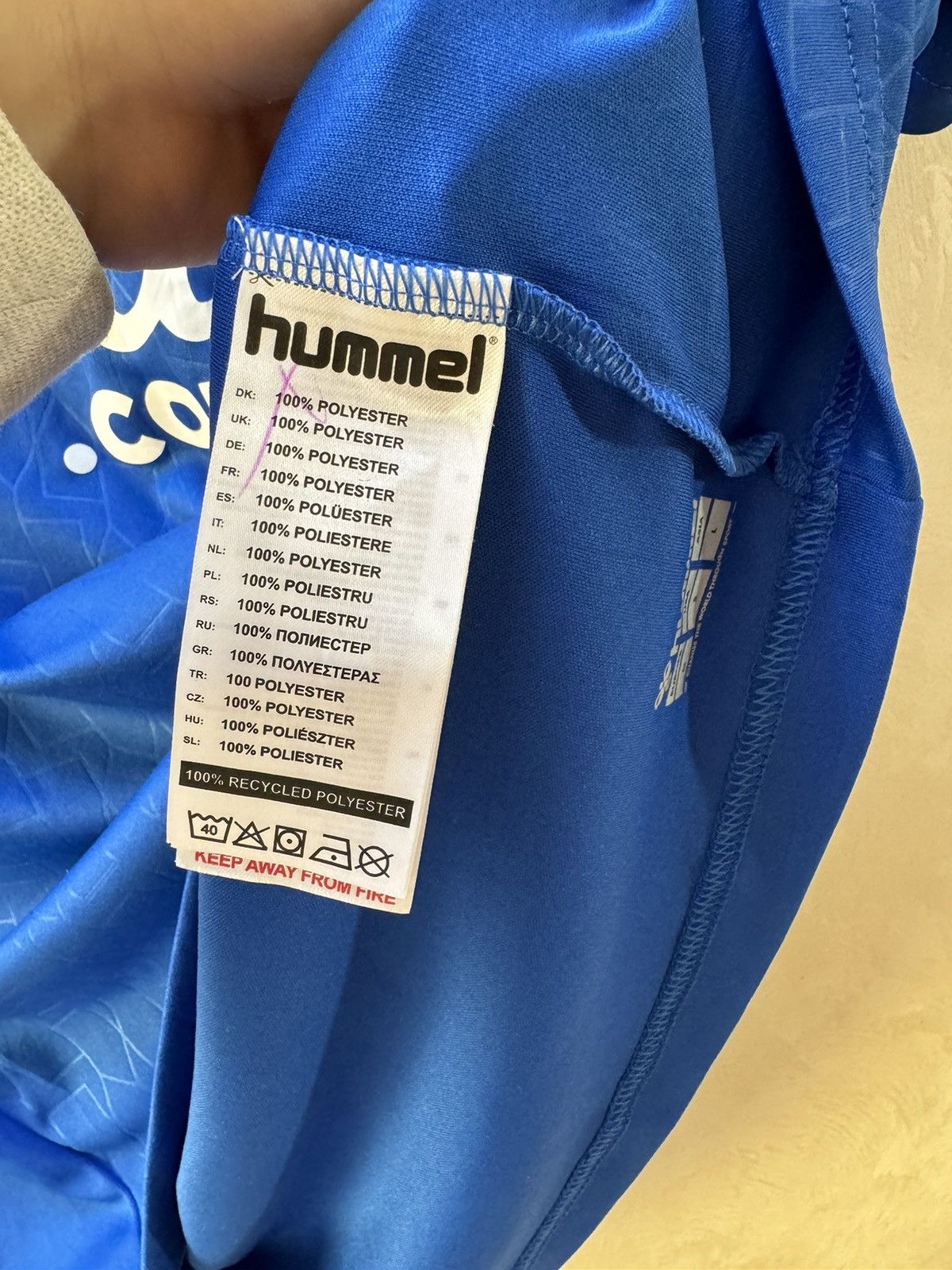 Hummel FC Everton 2022 2023 home shirt jersey soccer football kit Size US M / EU 48-50 / 2 - 3 Thumbnail
