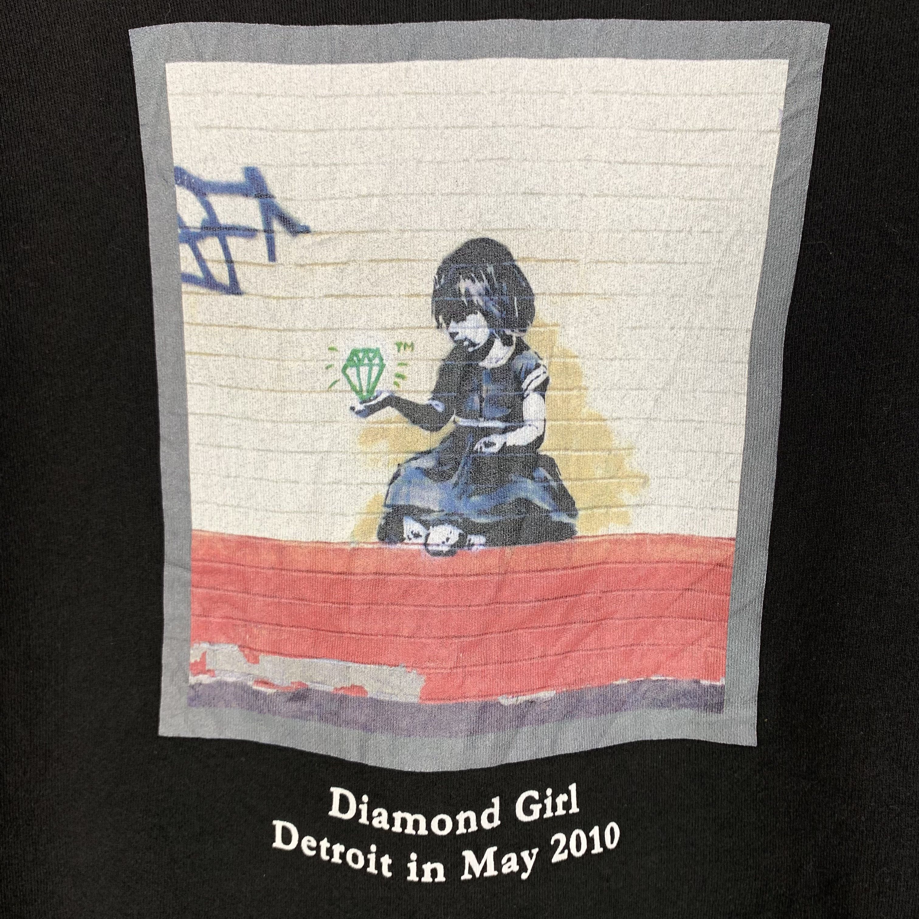 Japanese Brand Brandalised Diamond Girl Sweatshirt Graffiti Streetwear Size US L / EU 52-54 / 3 - 2 Thumbnail