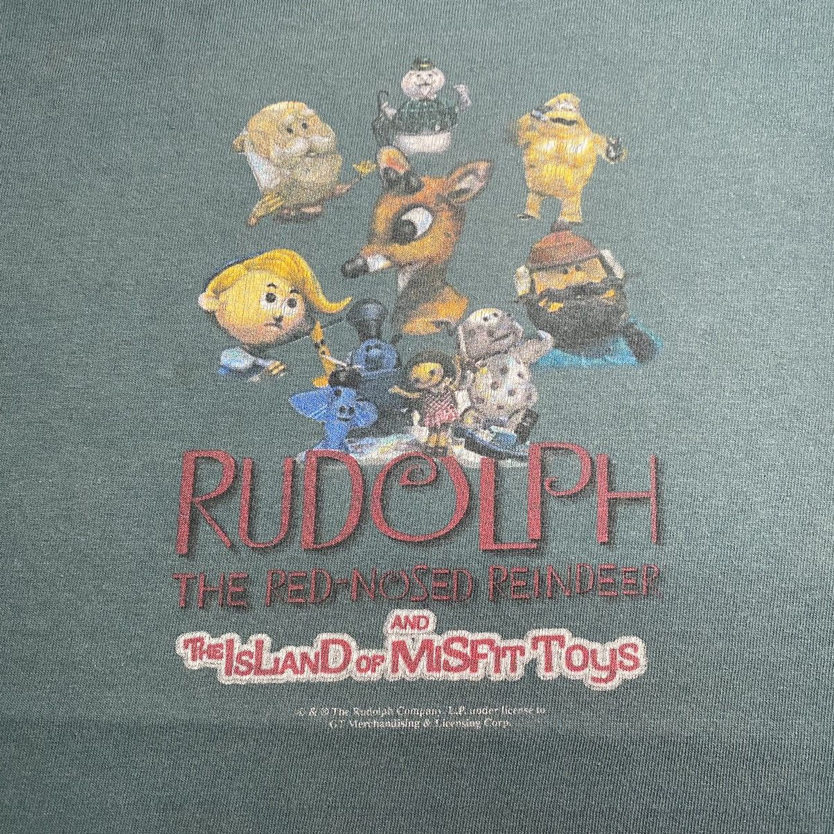 Vintage Vintage 90’s Rudolph The Red Nosed Reindeer Movie T Shirt Size US L / EU 52-54 / 3 - 6 Thumbnail
