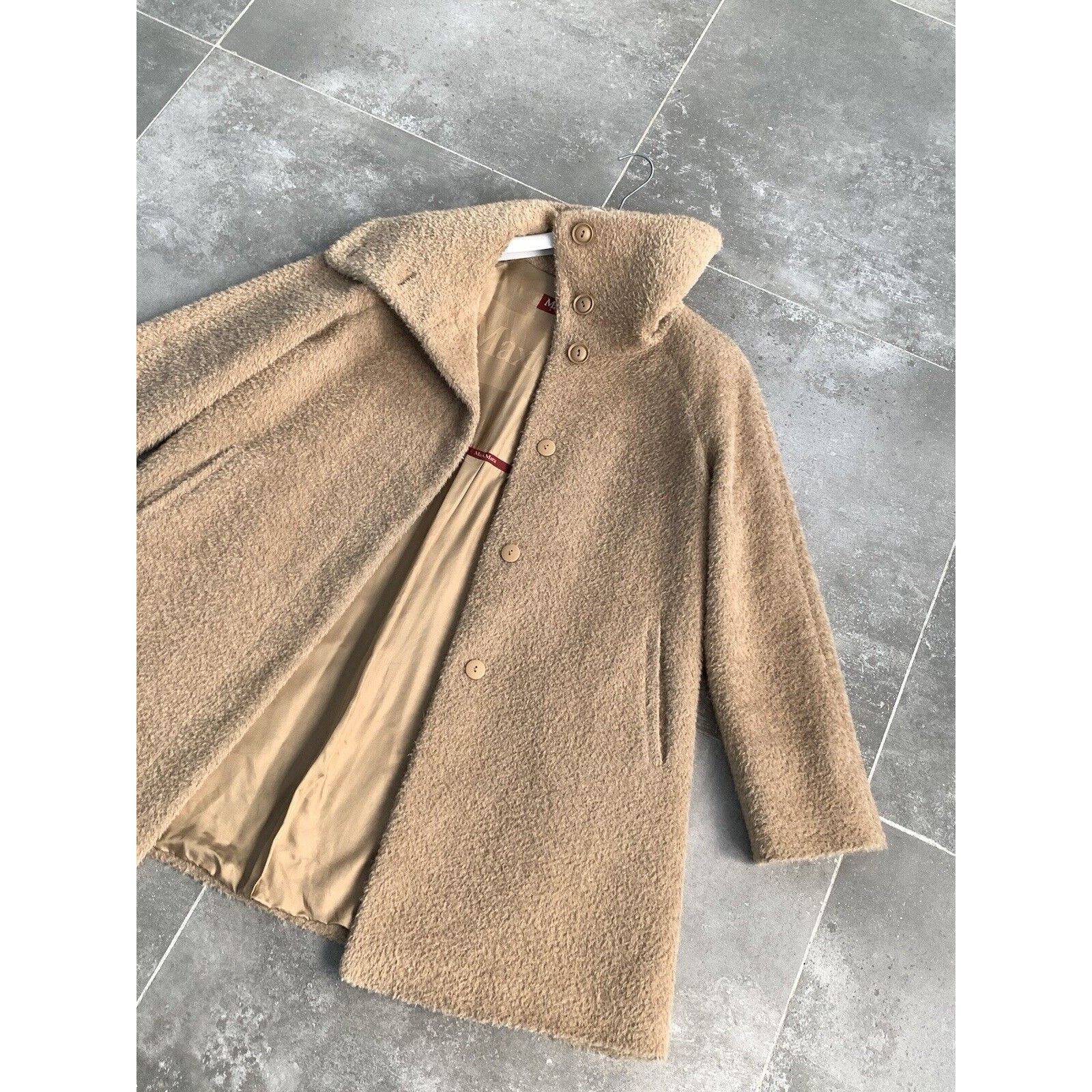 Max Mara Women's MAX MARA TEDDY ALPACA Trench Coat Jacket UK 14 US 12 Size XL / US 12-14 / IT 48-50 - 5 Thumbnail