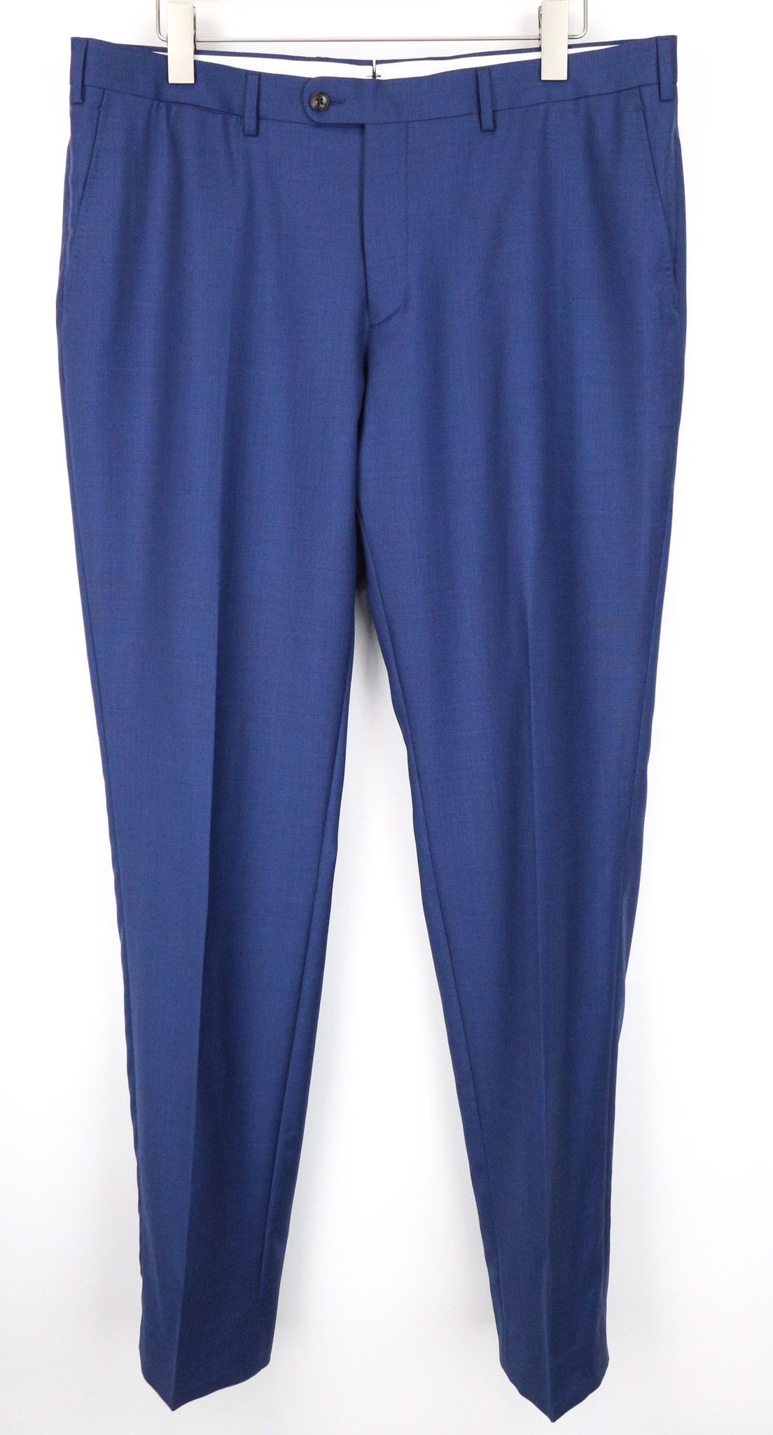 Suitsupply LAZIO UK48S Blue Sharkskin Wool Suit 75029 Size 48S - 8 Thumbnail
