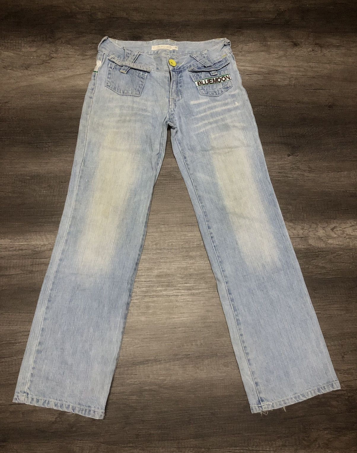 Japanese Brand VINTAGE BLUE MOON BLUE JEANS TEAM HAWAII BMB-93 Size 28" / US 6 / IT 42 - 8 Thumbnail
