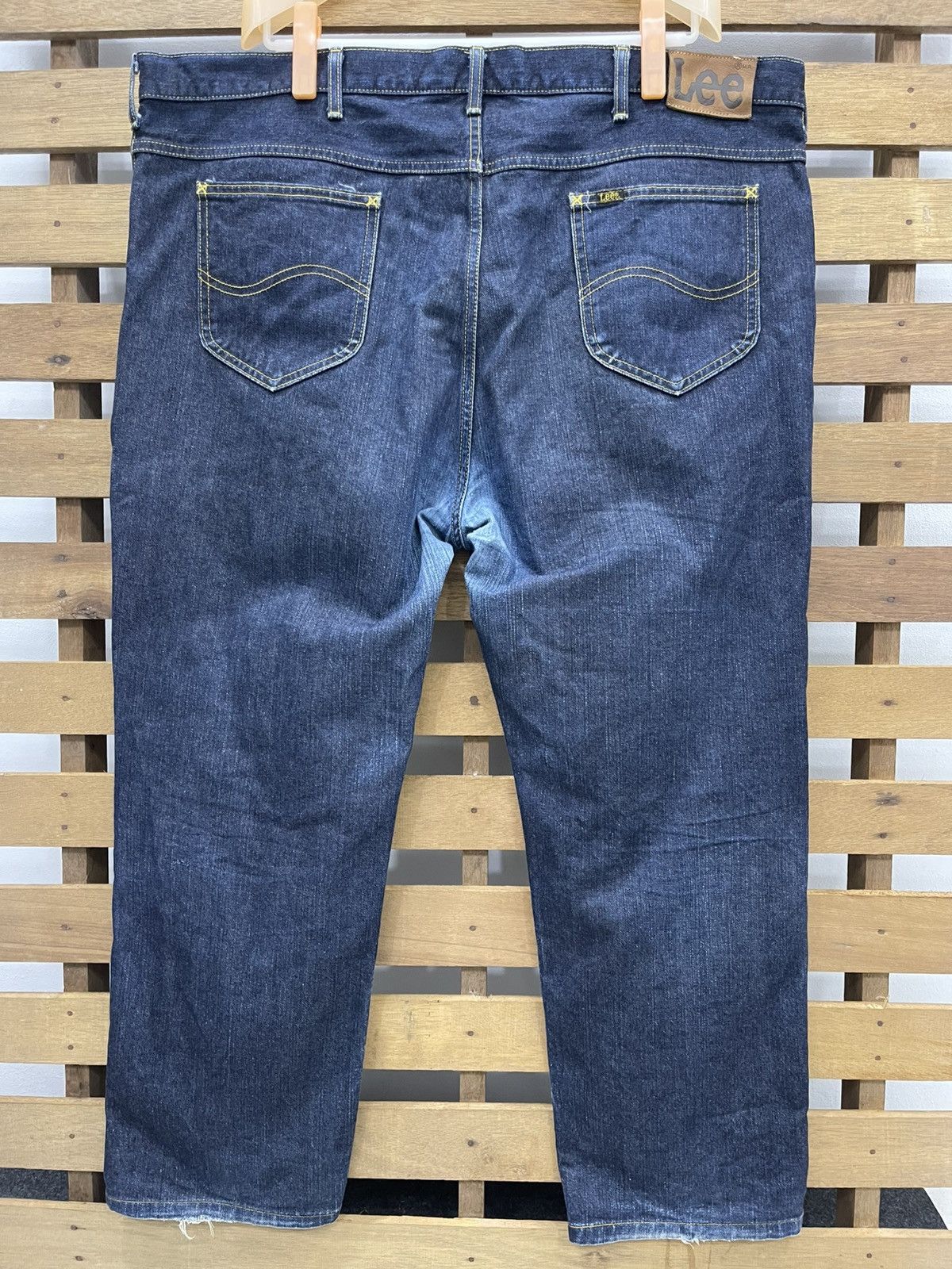 Lee Lee Riders Dark Wash Regular Fit Jeans - Distressed & Faded Size US 44 / EU 60 - 5 Thumbnail